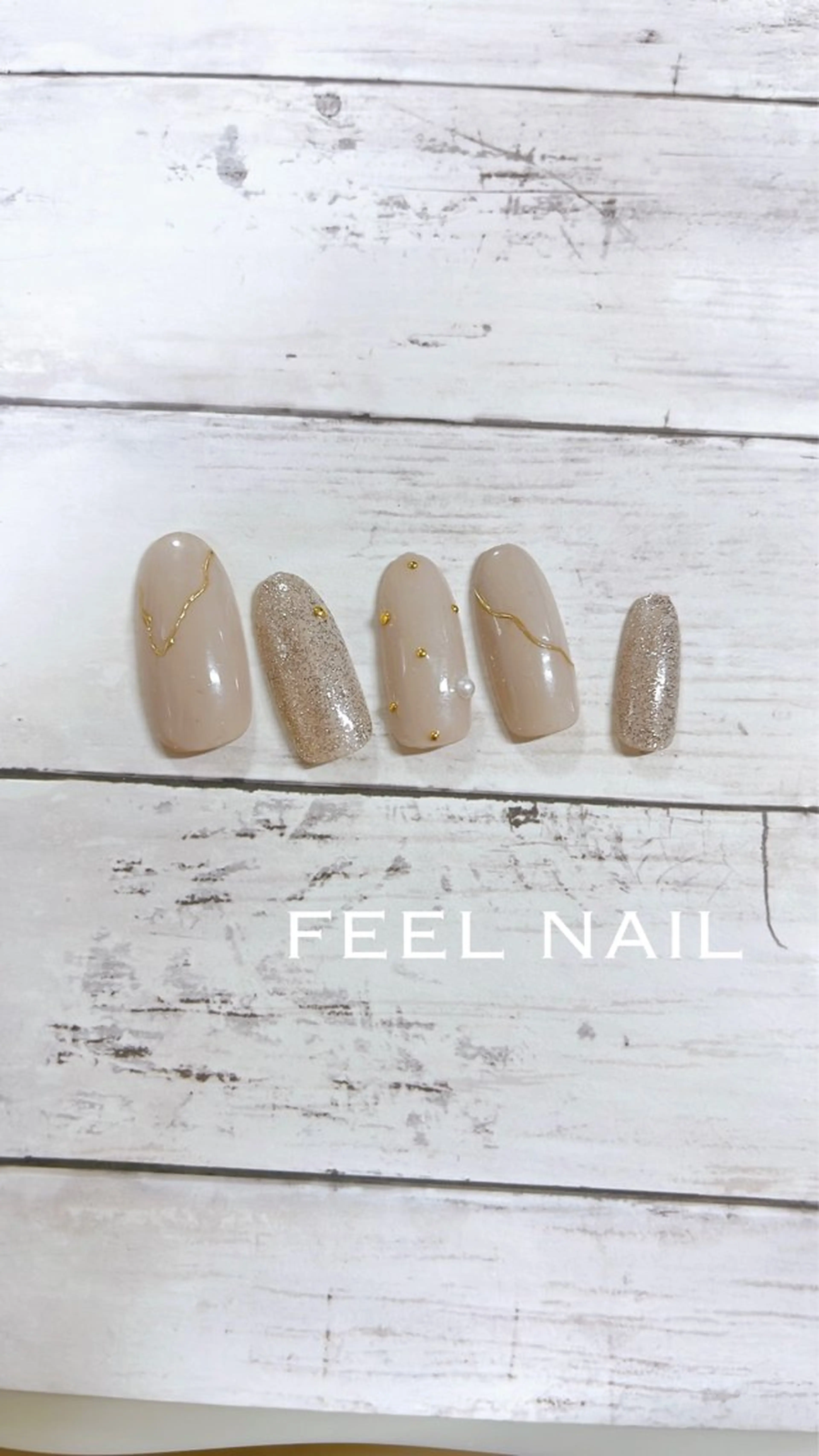 ネイル ネイルチップ 秋好 悠のネイルデザイン