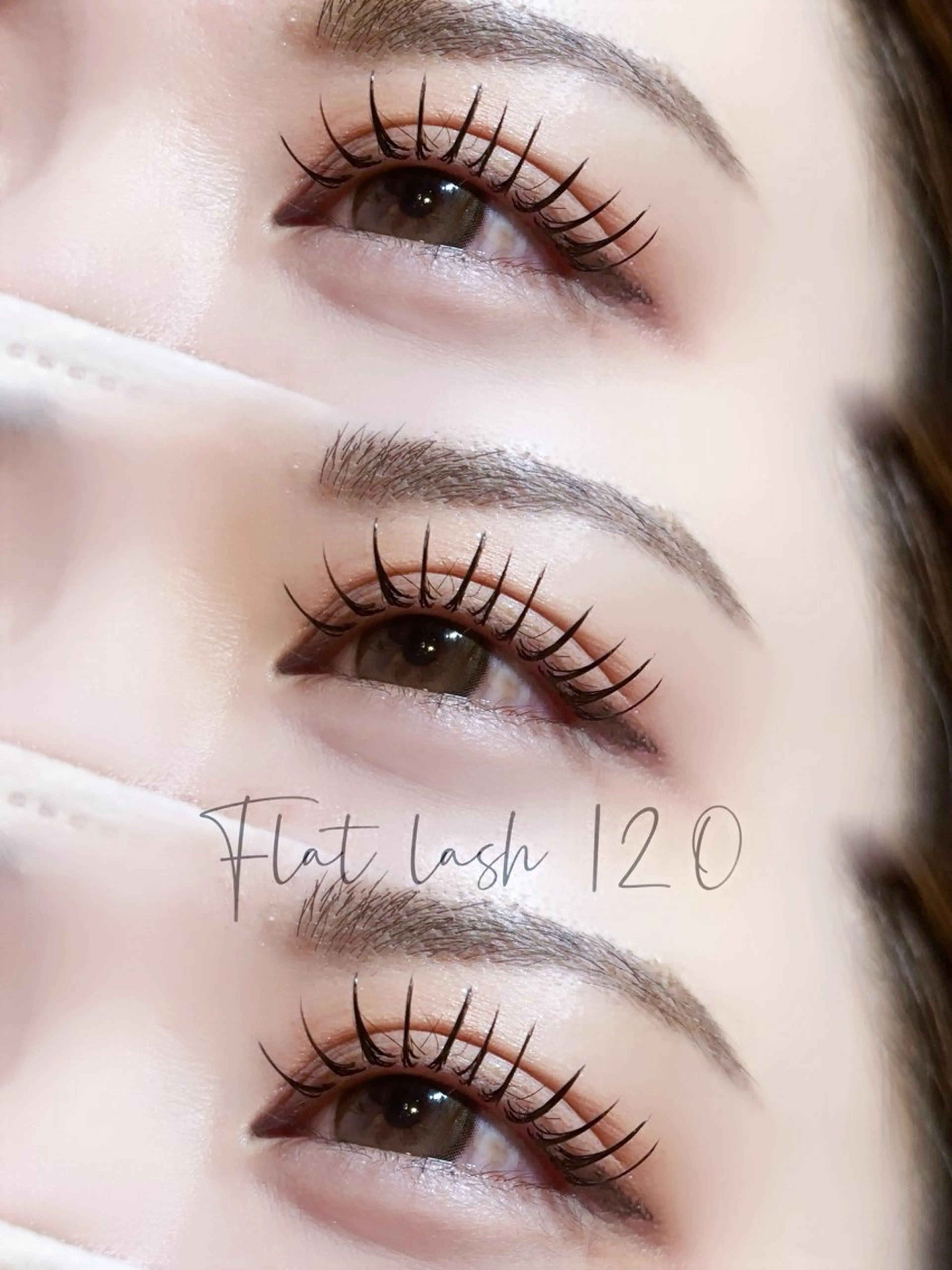 💗ミニモ限定価格💗フラットラッシュ120本✨✨オフ&束感コーティング付き❕🖤ྀིの写真