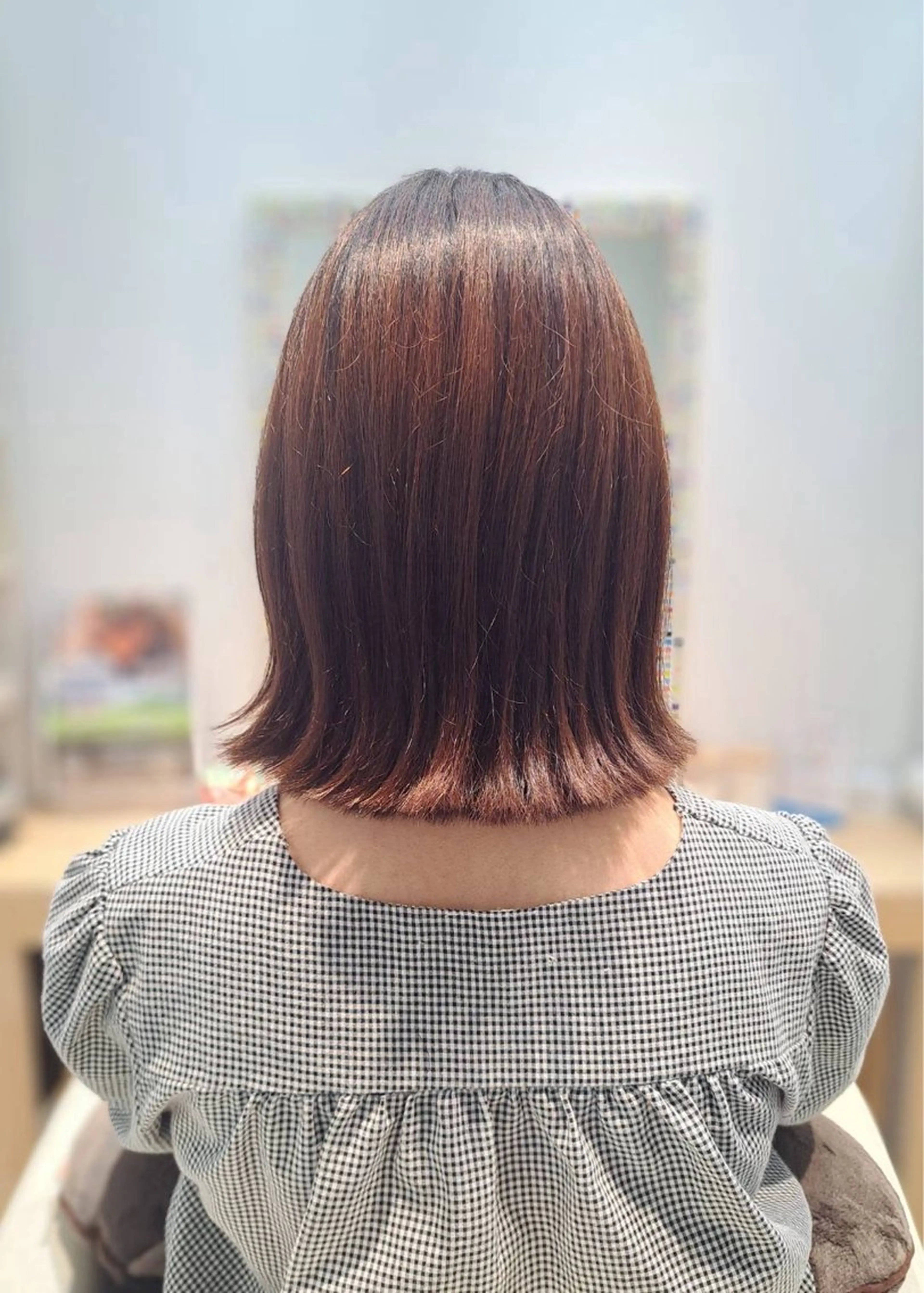 ミディアム ボブ 外ハネヘア カット トリートメント mairo【船橋】 /あいのヘアスタイル