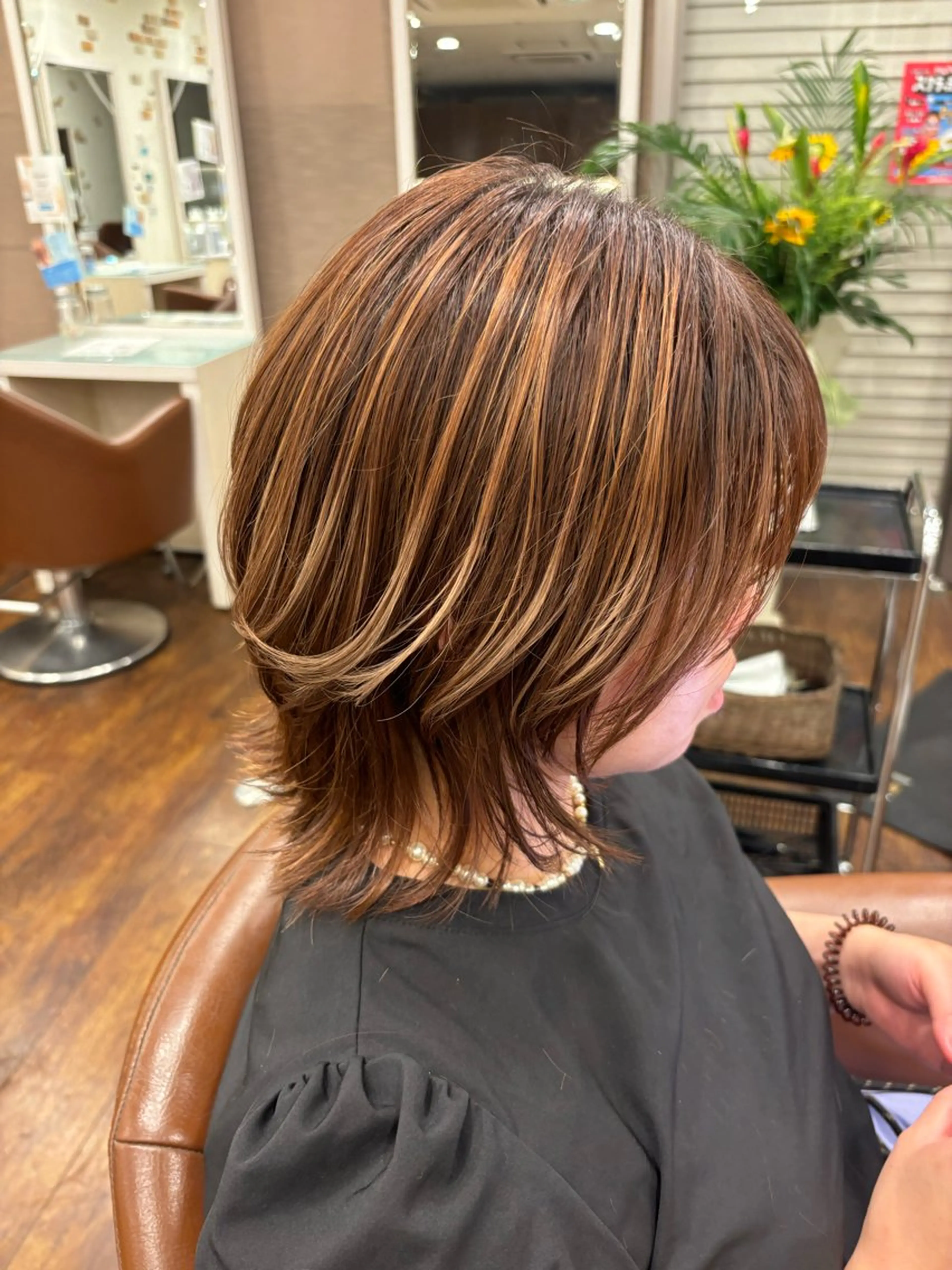 ミディアム ウルフカット 井上 悠人のヘアスタイル