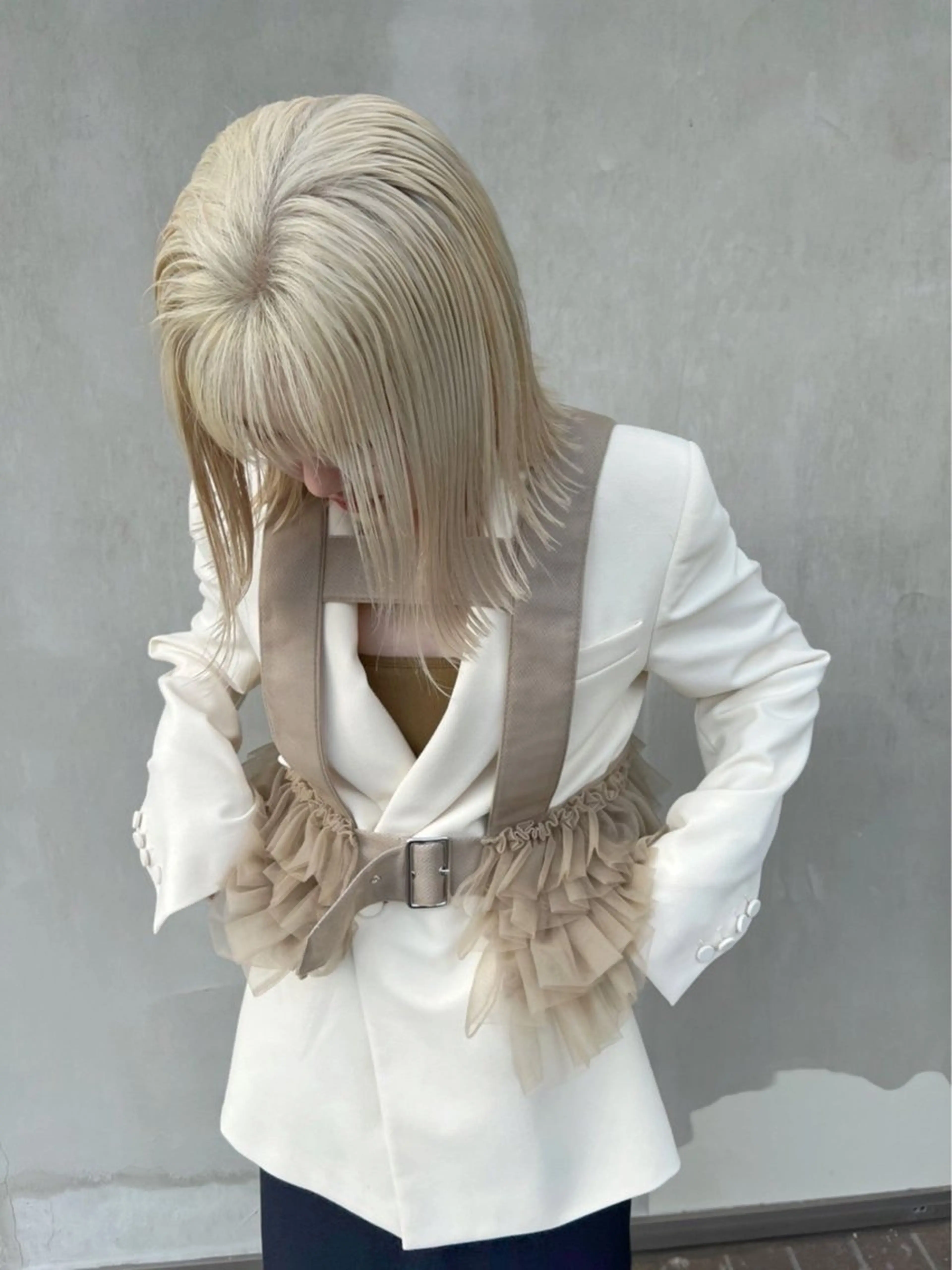 ミディアム カラー yuki / 岡崎ハイトーンカラーのヘアスタイル