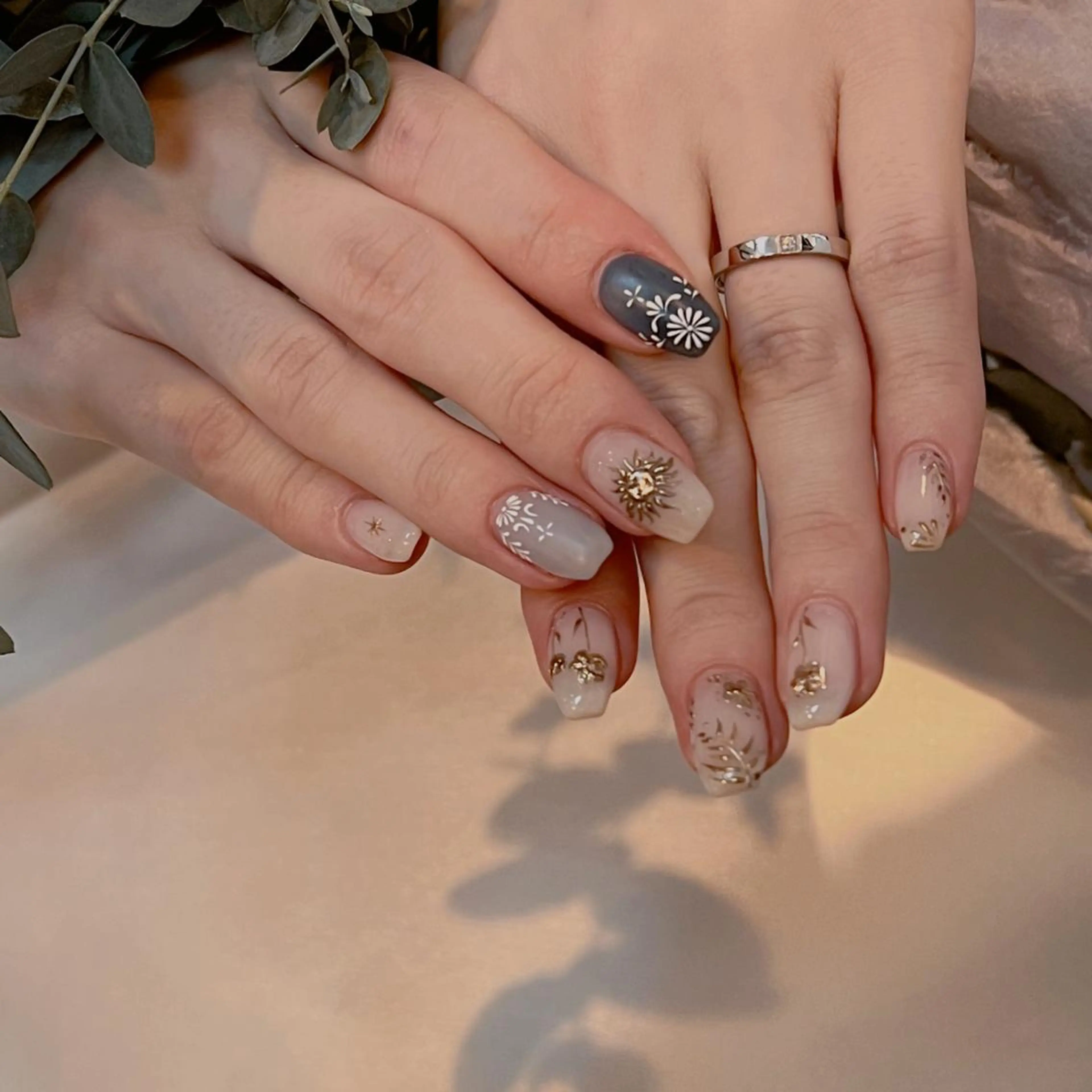 ネイル アートネイル ミラーネイル ハンドネイル Sympa:) YURIKAのネイルデザイン