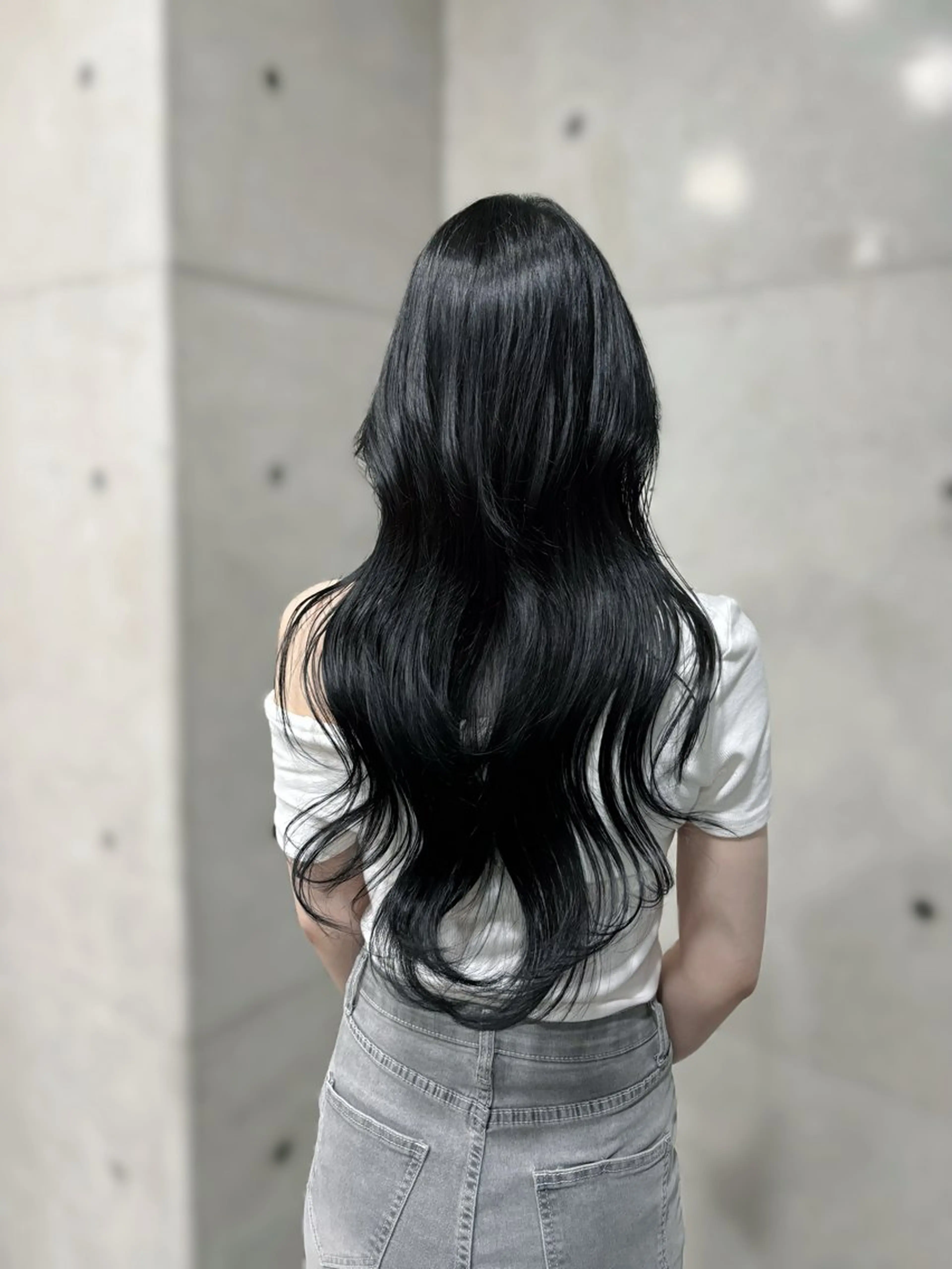 ロング レイヤーカット カット ヘアカラー 韓国ヘア🤍 慎之介のヘアスタイル