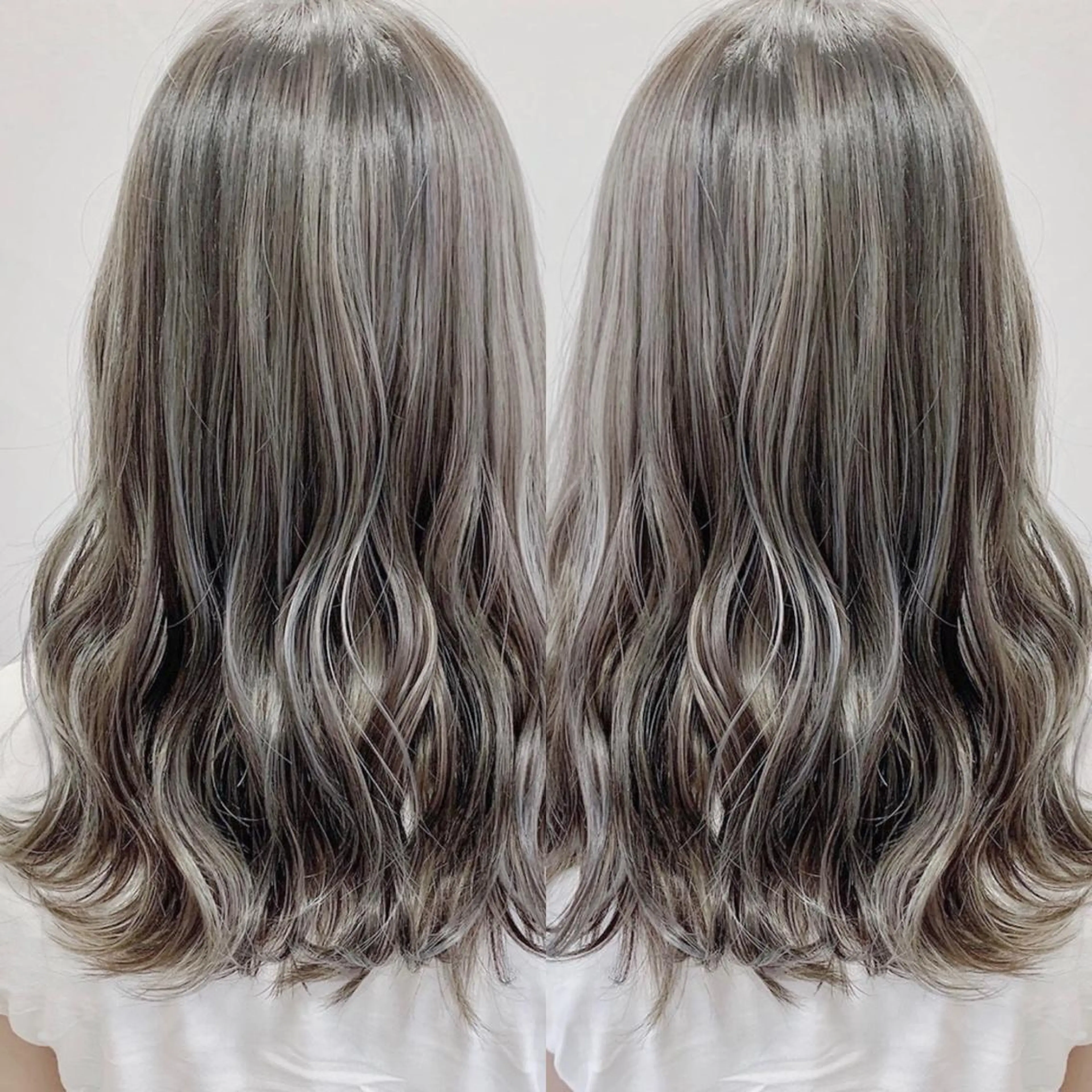 セミロング シールエクステ ボブ エクステ ハイライト 髪質改善 シール、 ハネエクステのヘアスタイル