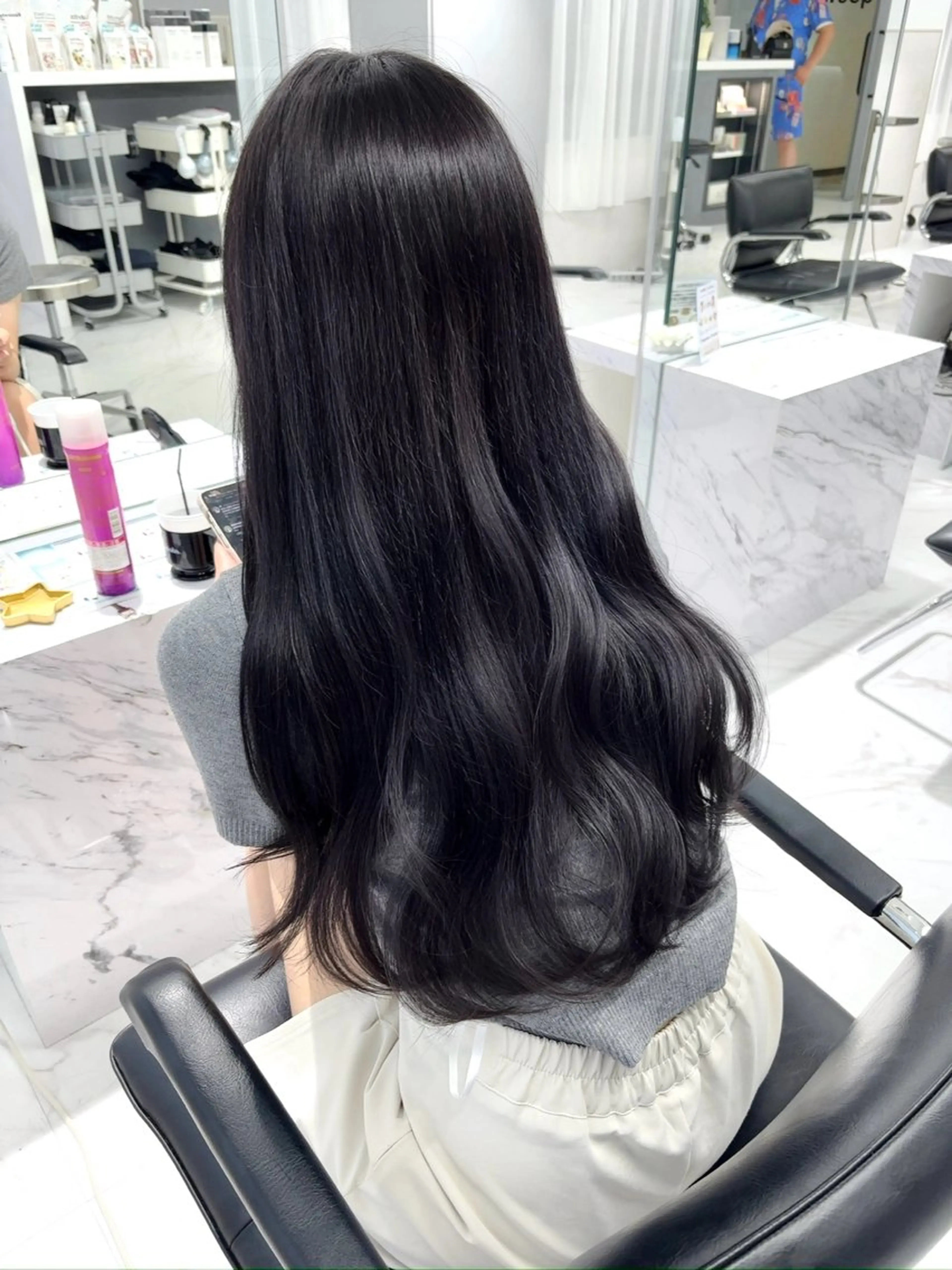 ロング ヘアカラー トリートメント ヘアセット sweep𓍯 ルカ┊ケアブリーチのヘアスタイル