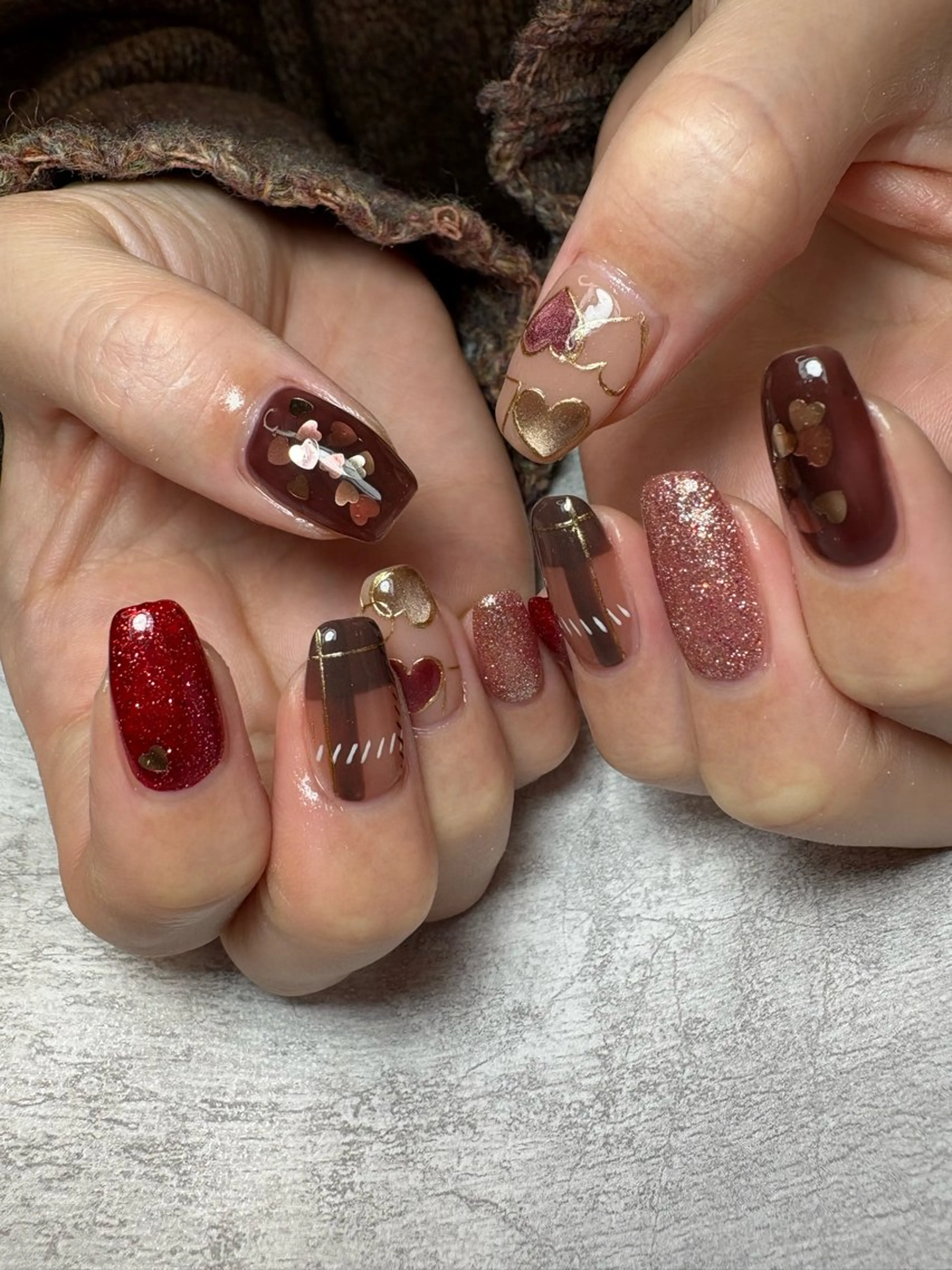 ネイル 持ち込み バレンタイン BEAUTY GARDEN 【nail salon unseul】所属・nana .のネイルデザイン