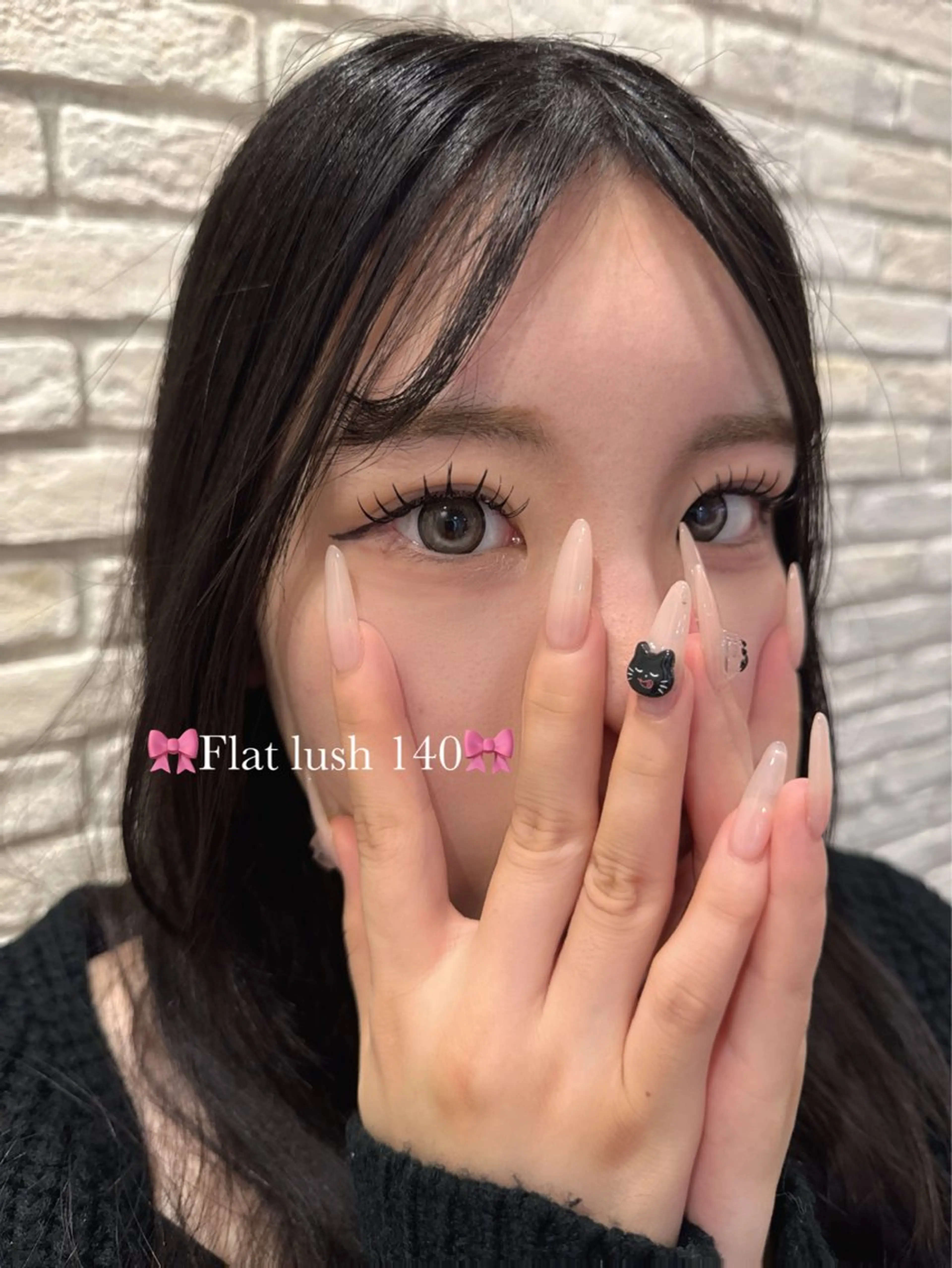 マツエク・マツパ 束感まつ毛 フラットラッシュ 韓国風マツエク マツエク ⸜🌷︎⸝まつ毛専門 サロンKanna🌷のマツエク・マツパデザイン