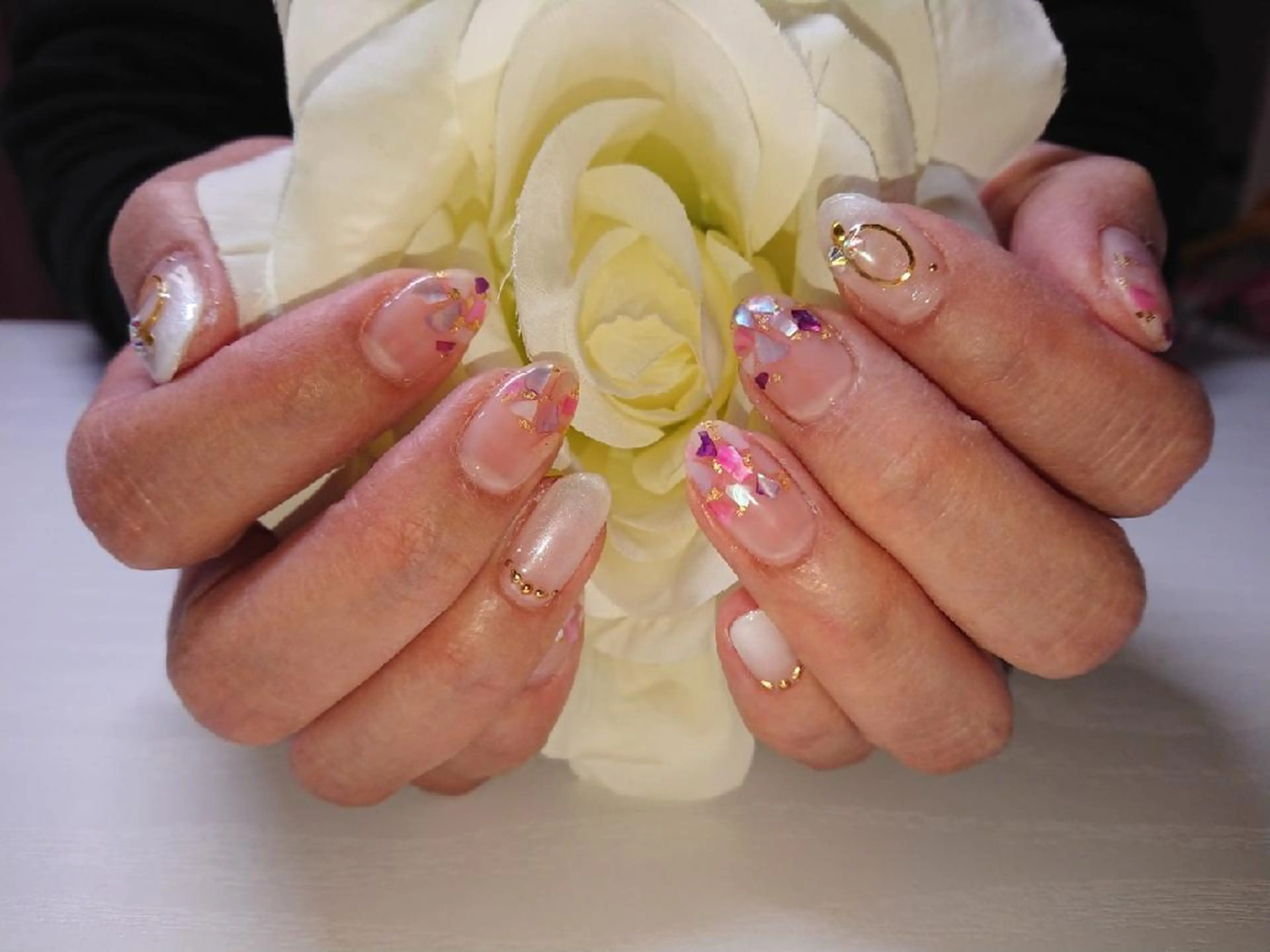 セミロング ネイル nail salon Blancのネイルデザイン