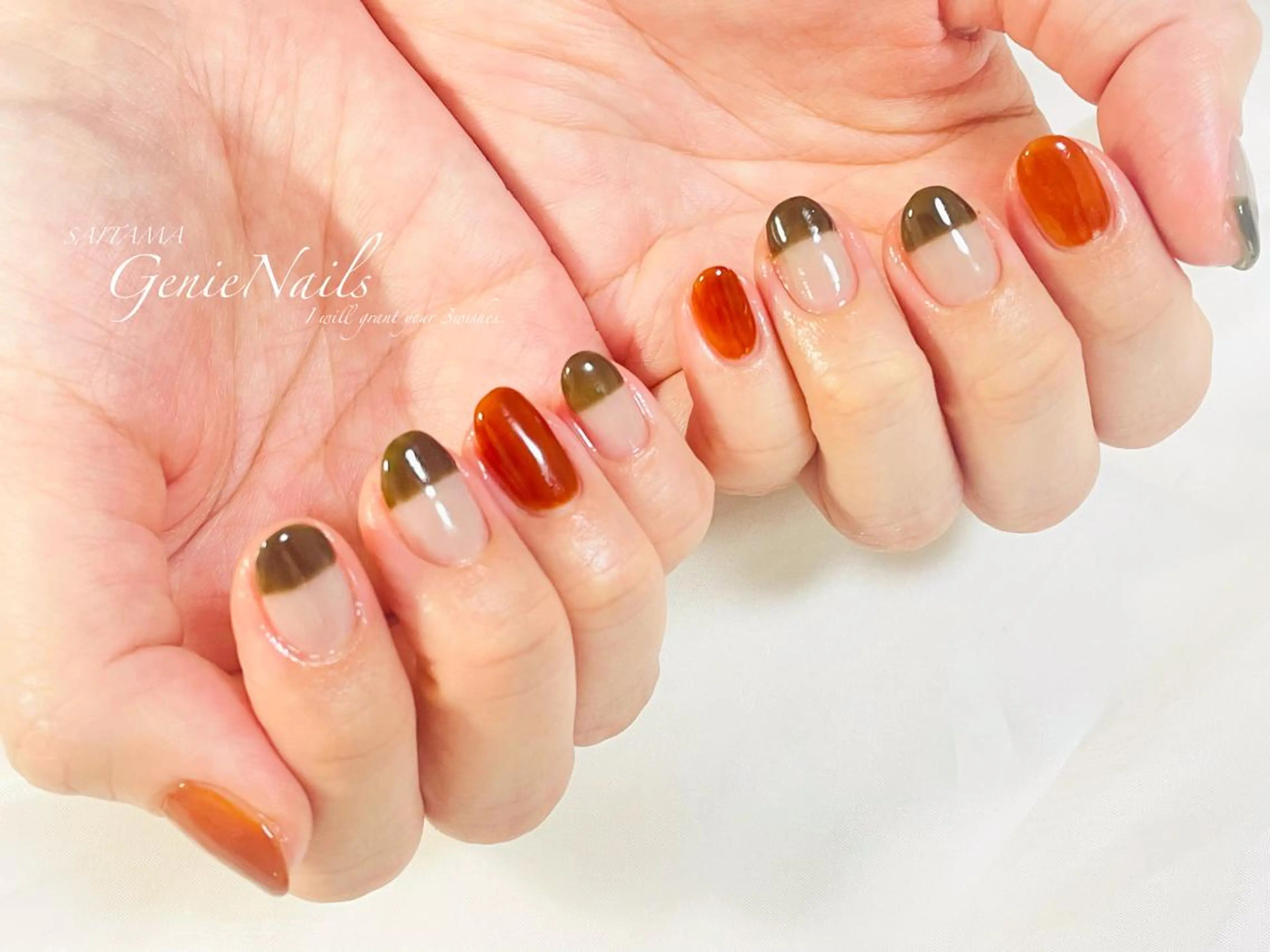 ネイル ニュアンスネイル Genie Nailsのネイルデザイン