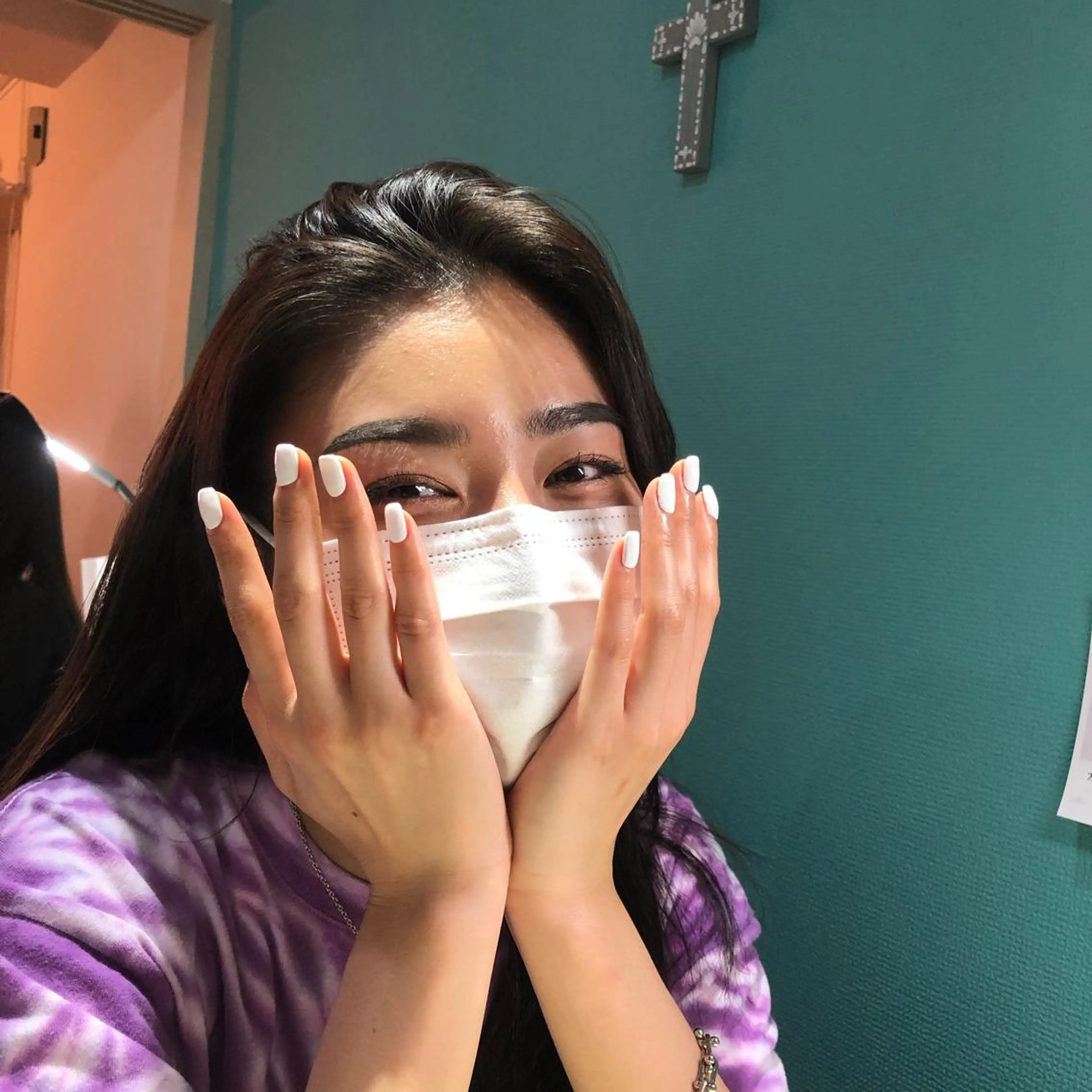 ネイル ワンカラーネイル スクエアネイル ハンドネイル フットネイル ハンドケア Nes.Nail所属・Miyagi Asamiのネイルデザイン