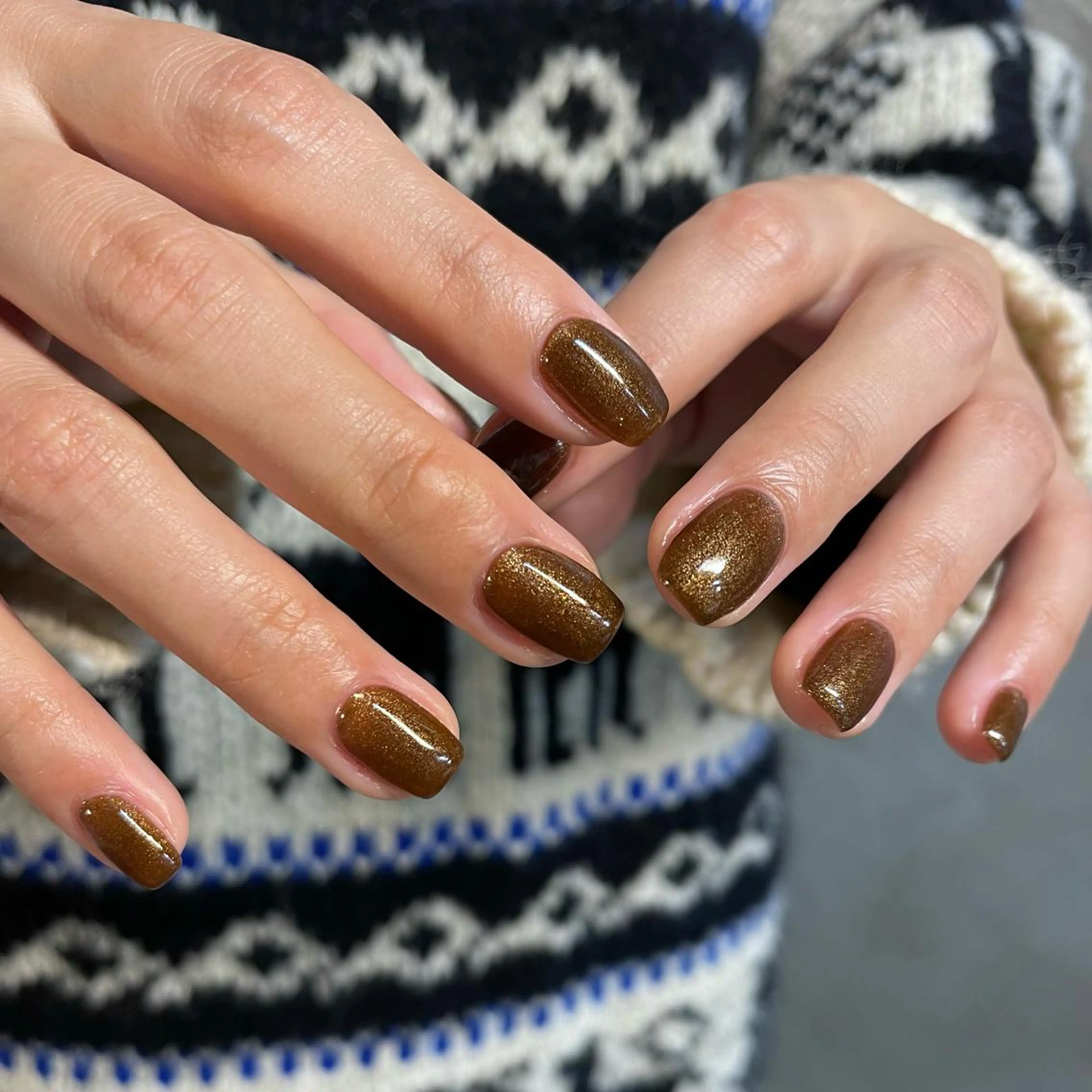 ネイル マグネットネイル ワンカラーネイル twoo______ miyuのネイルデザイン