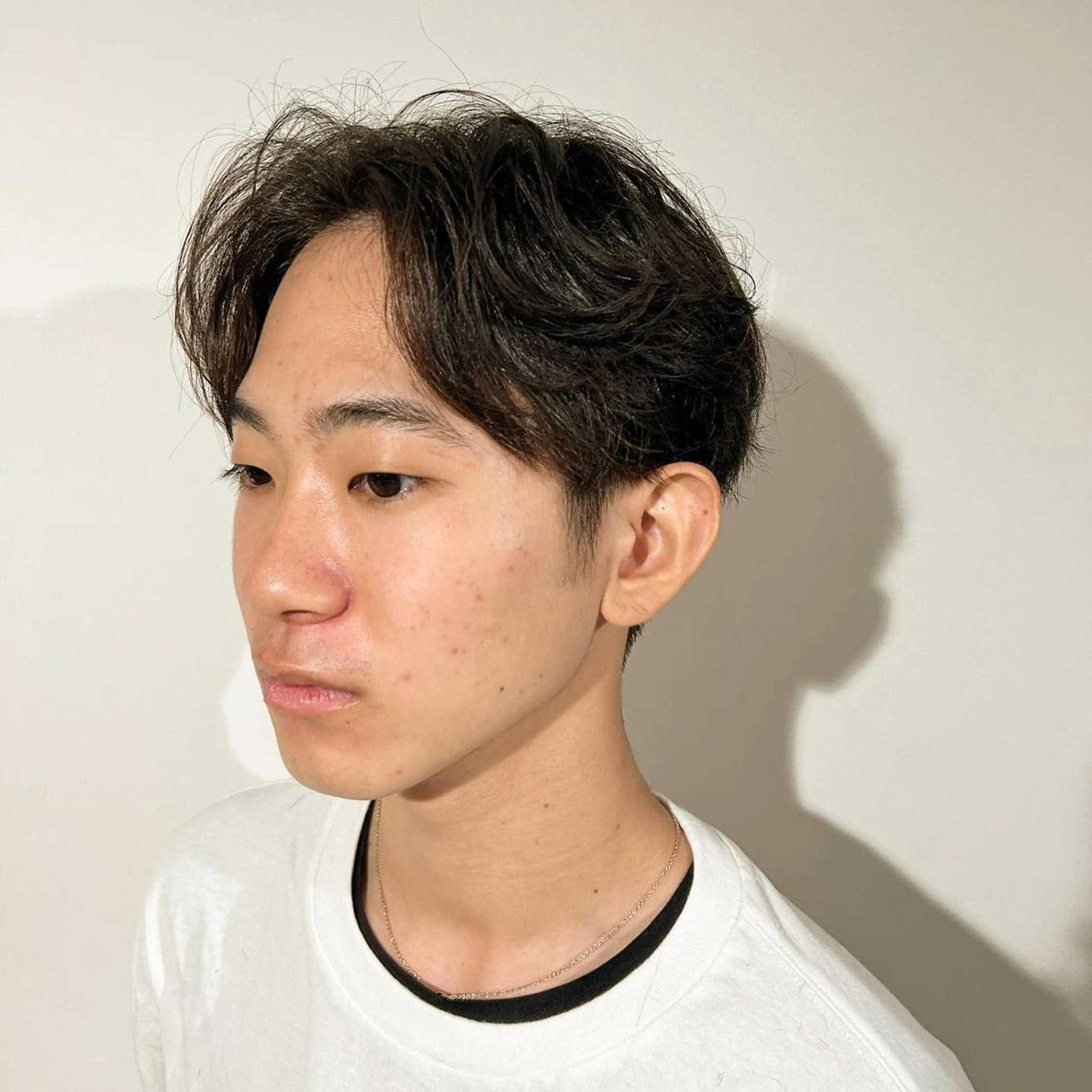 ショート パーマ ツイストスパイラルパーマ ハンサムショート くせ毛 韓国風ヘア ショートヘア become men's hair 名駅店所属・名駅/フェザーパーマ 韓国ヘア/森岡のヘアスタイル