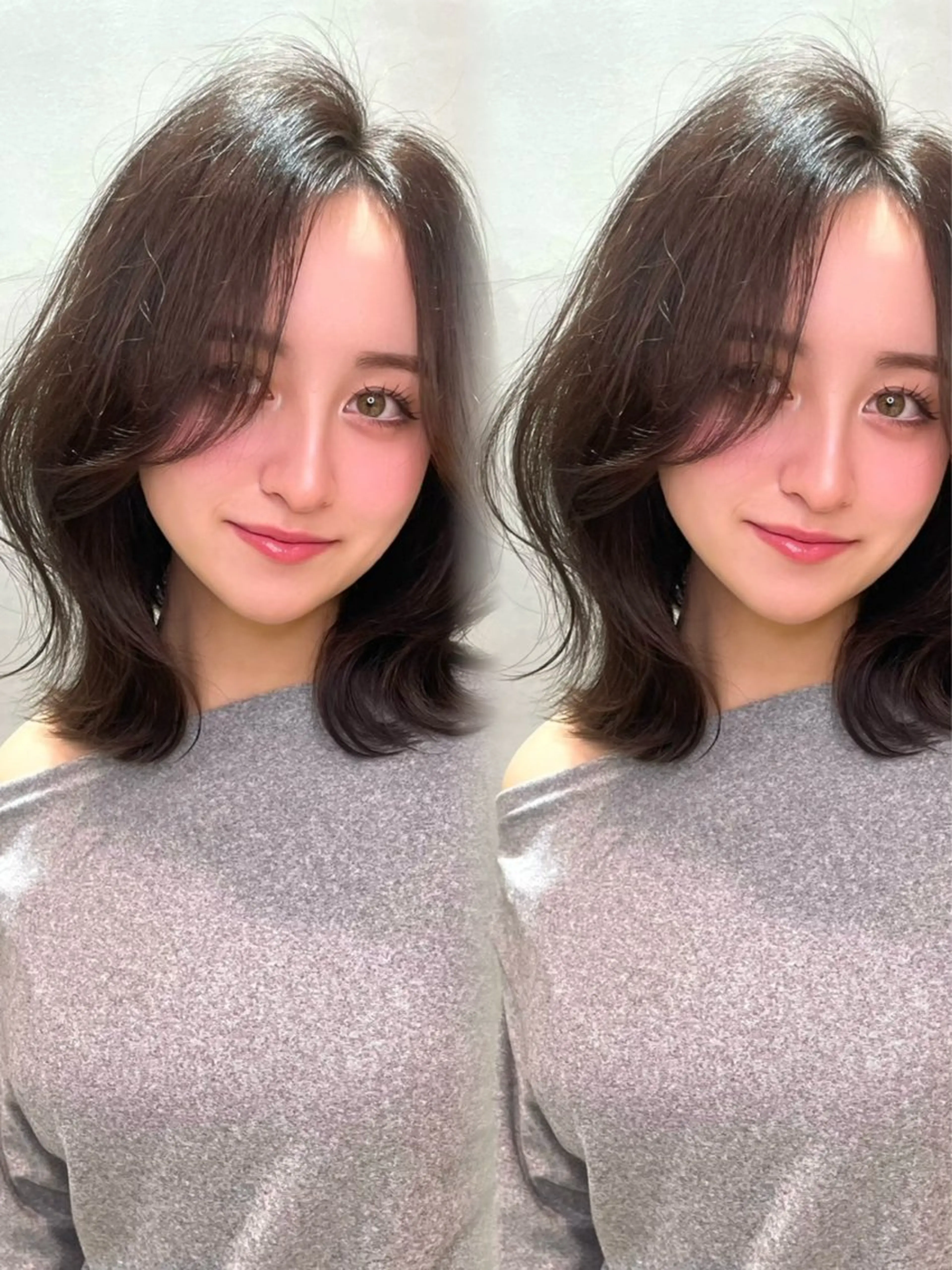 ミディアム Lond Cheri所属・HINA 仙台/ レイヤー/縮毛矯正のヘアスタイル