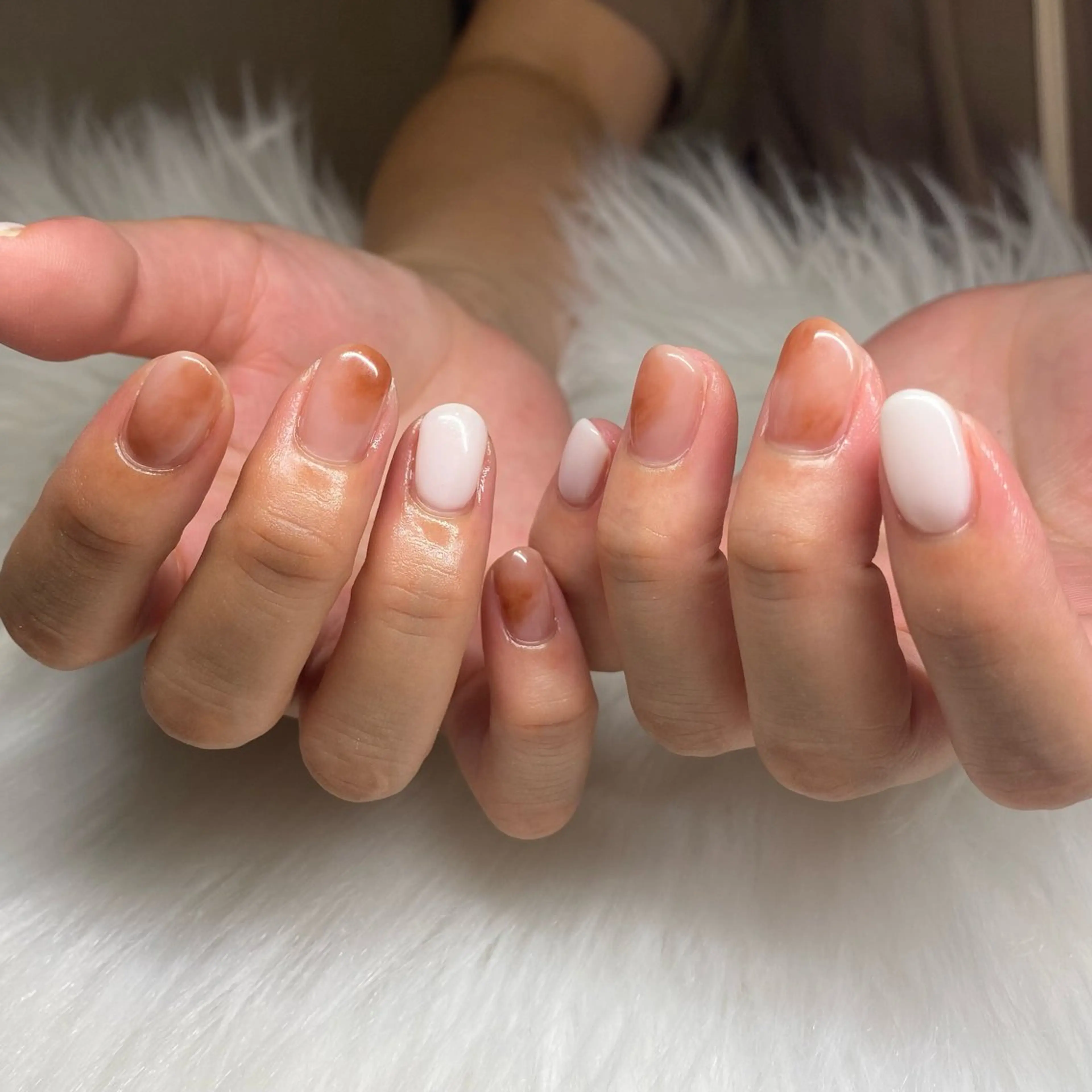 ネイル ニュアンスネイル nail salon milkのネイルデザイン