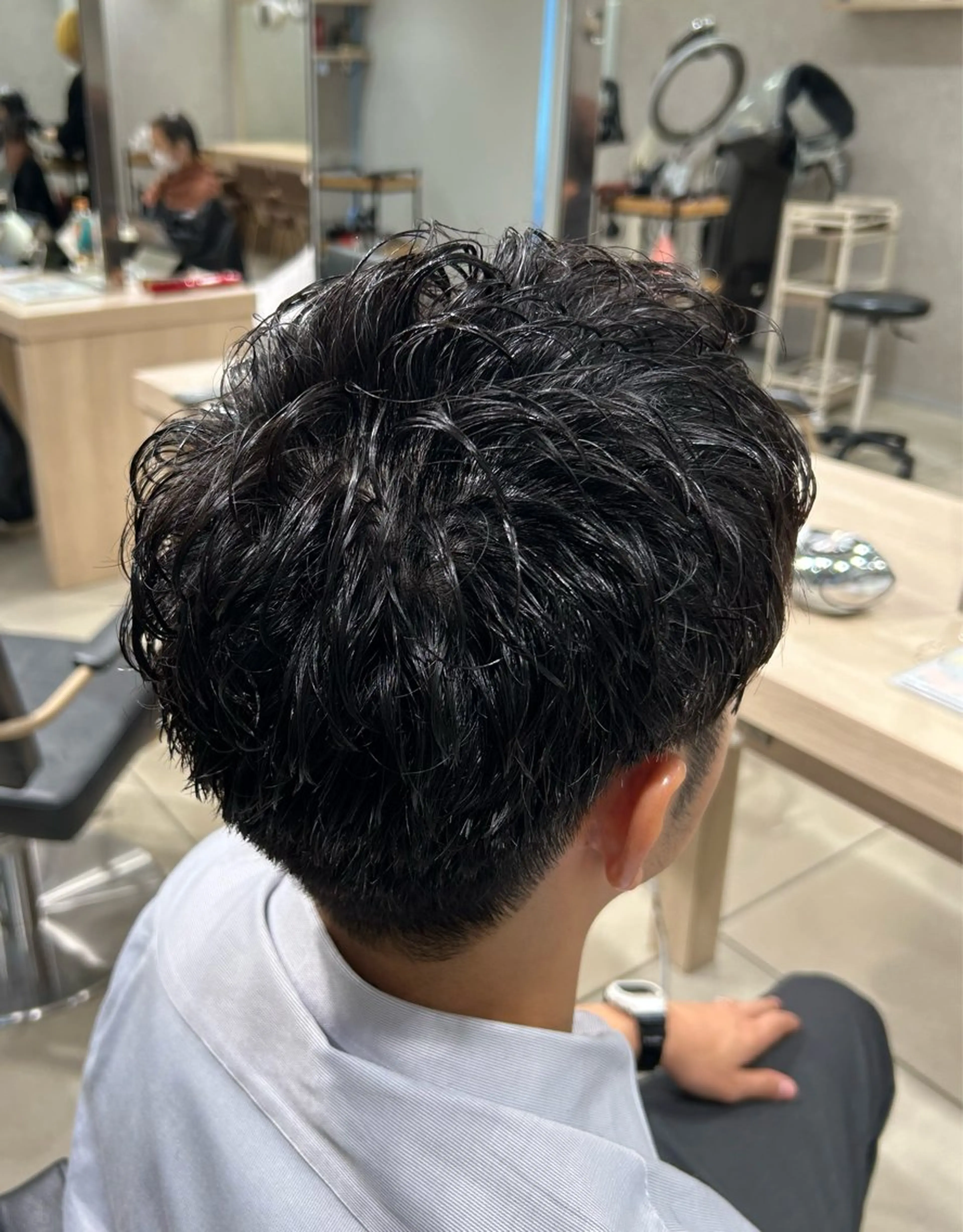 【自然なボリュームや毛流れが欲しい方🌀】⭐️ベーシックパーマ＋ケアトリートメント＋カット💇‍♂️《メンズ限定》の写真