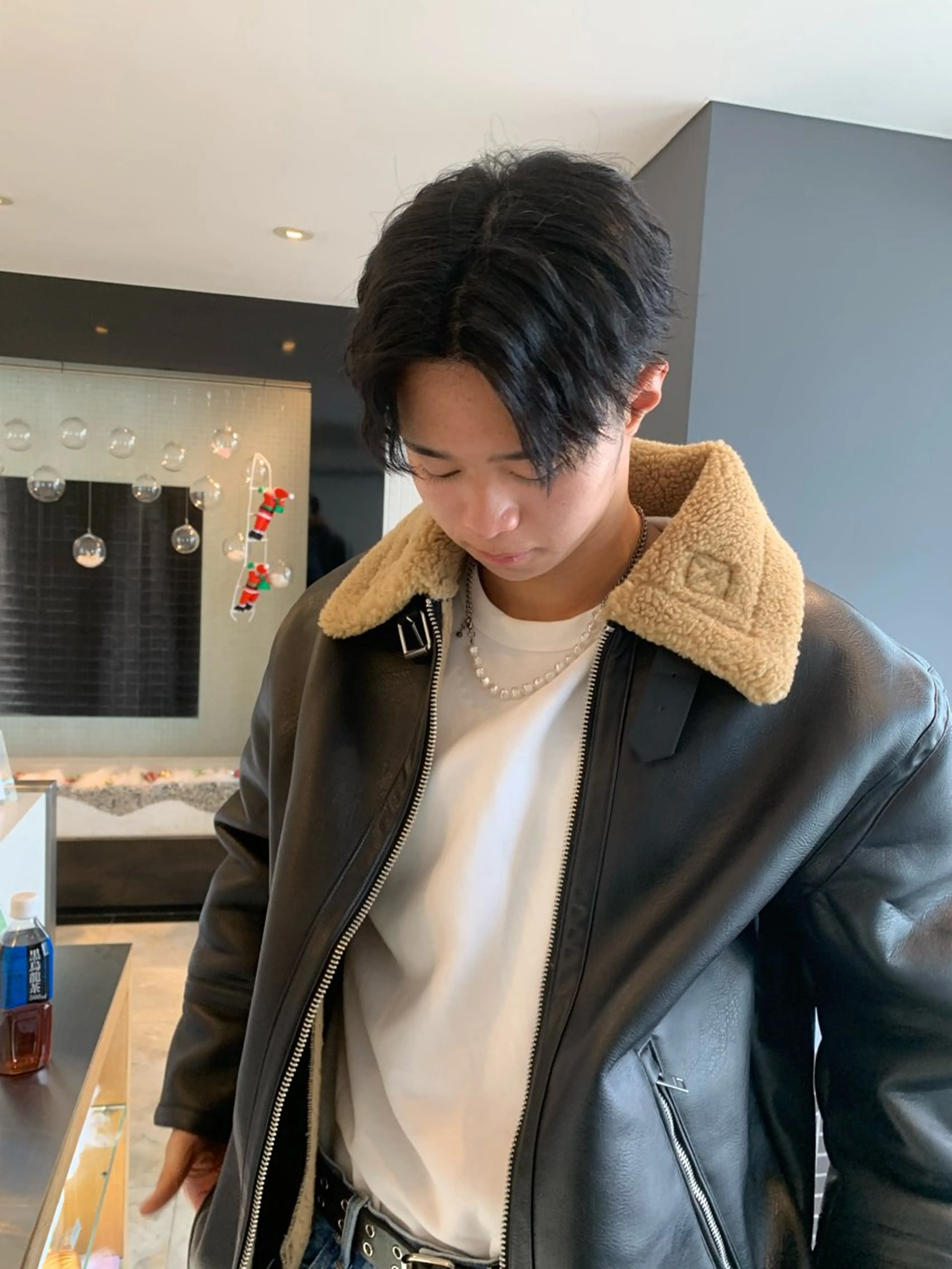 メンズ 名竹聖治/透明感 カラー/縮毛矯正のヘアスタイル