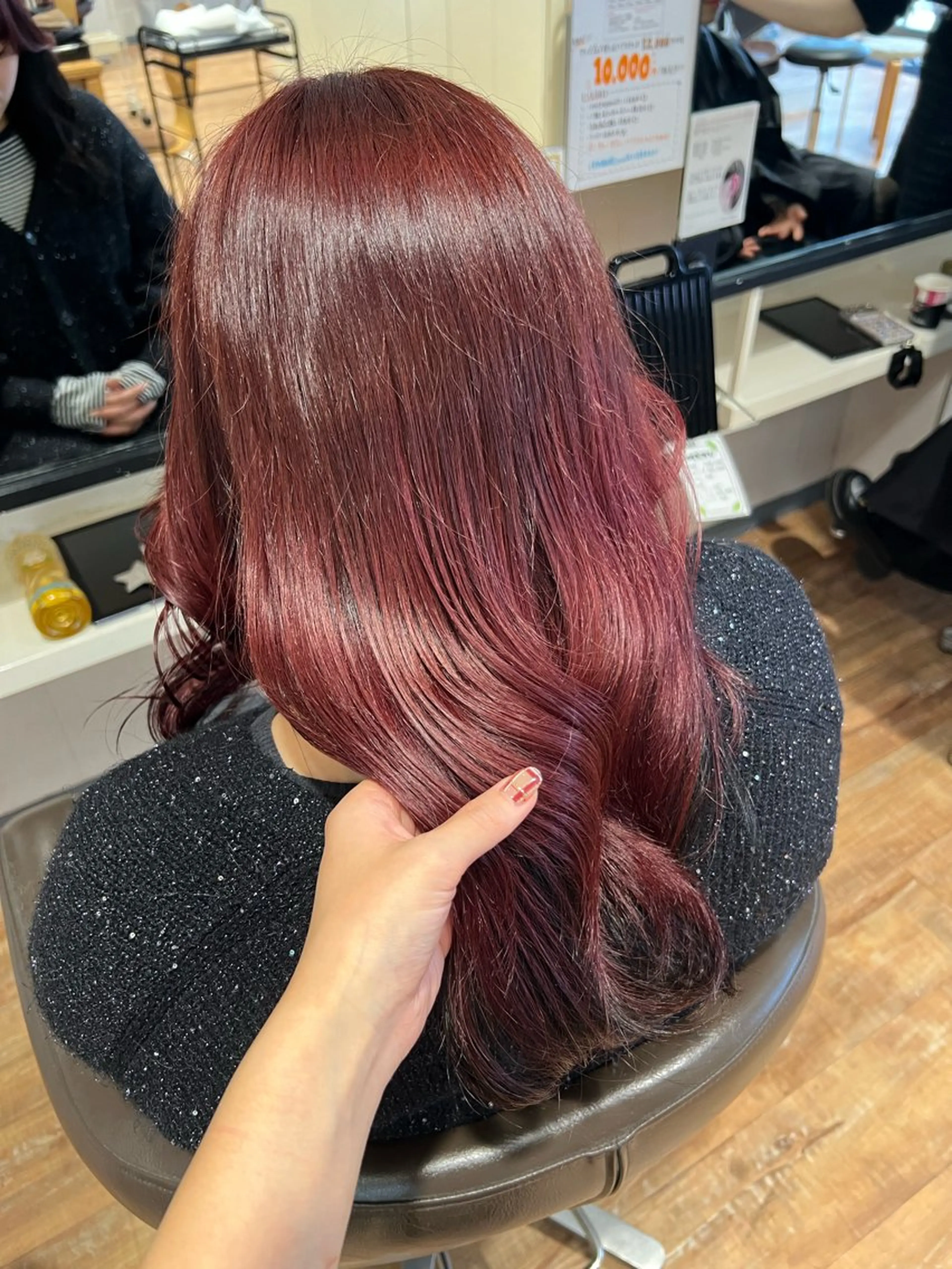 カラー レッドカラー ヘアカラー インナーカラー♡ Nanakoのヘアスタイル