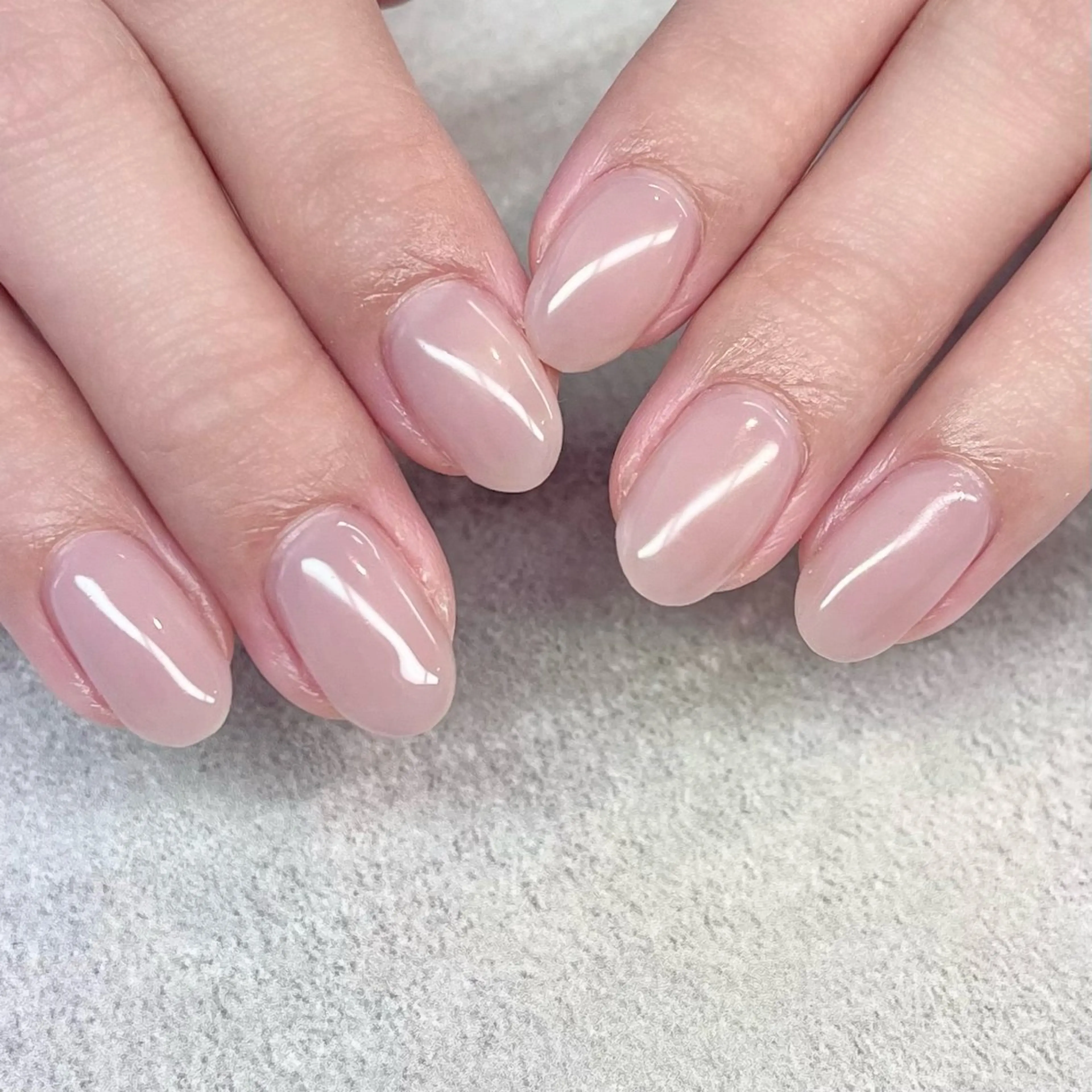 ネイル ワンカラーネイル ピンク ピンクベージュ LORAN  Lim EYE&NAIL【ローランリム】所属・LORAN Lim 紫月のネイルデザイン