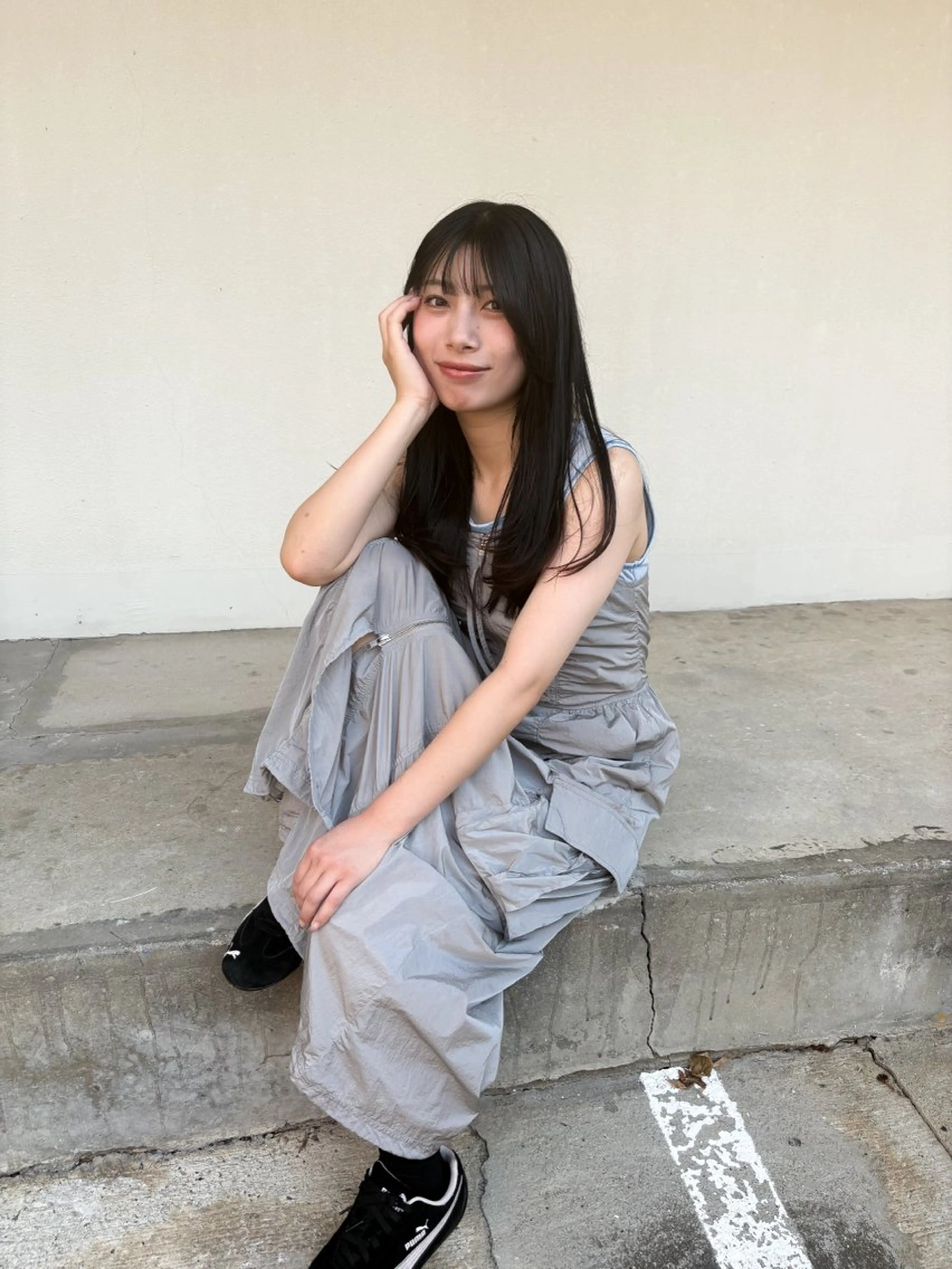 ロング レイヤーカット .SUI所属・minmi .SUIのヘアスタイル