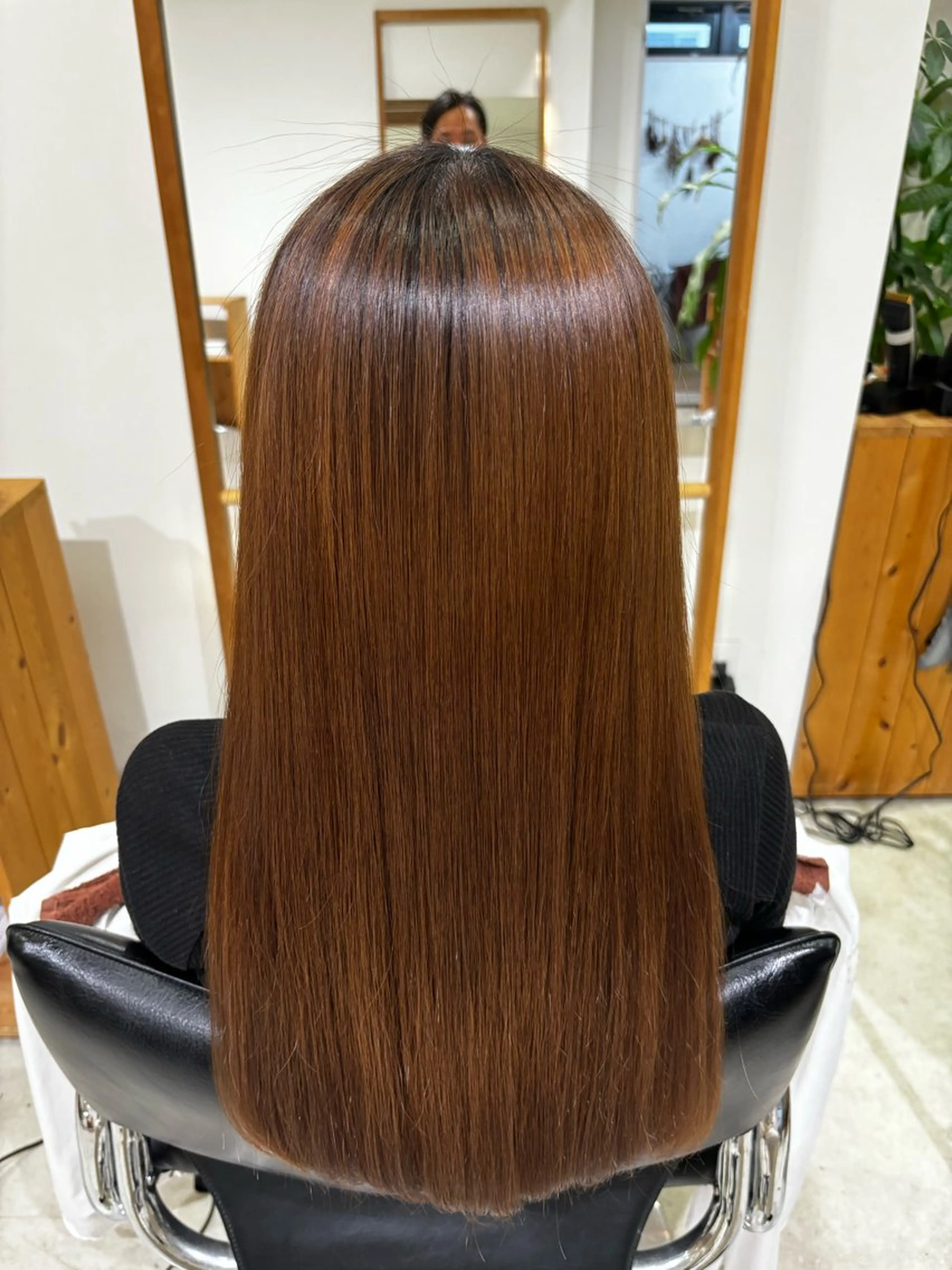 ミディアム 髪質改善 トリートメント トリートメント hoNua. 栄/透明感カラーのヘアスタイル