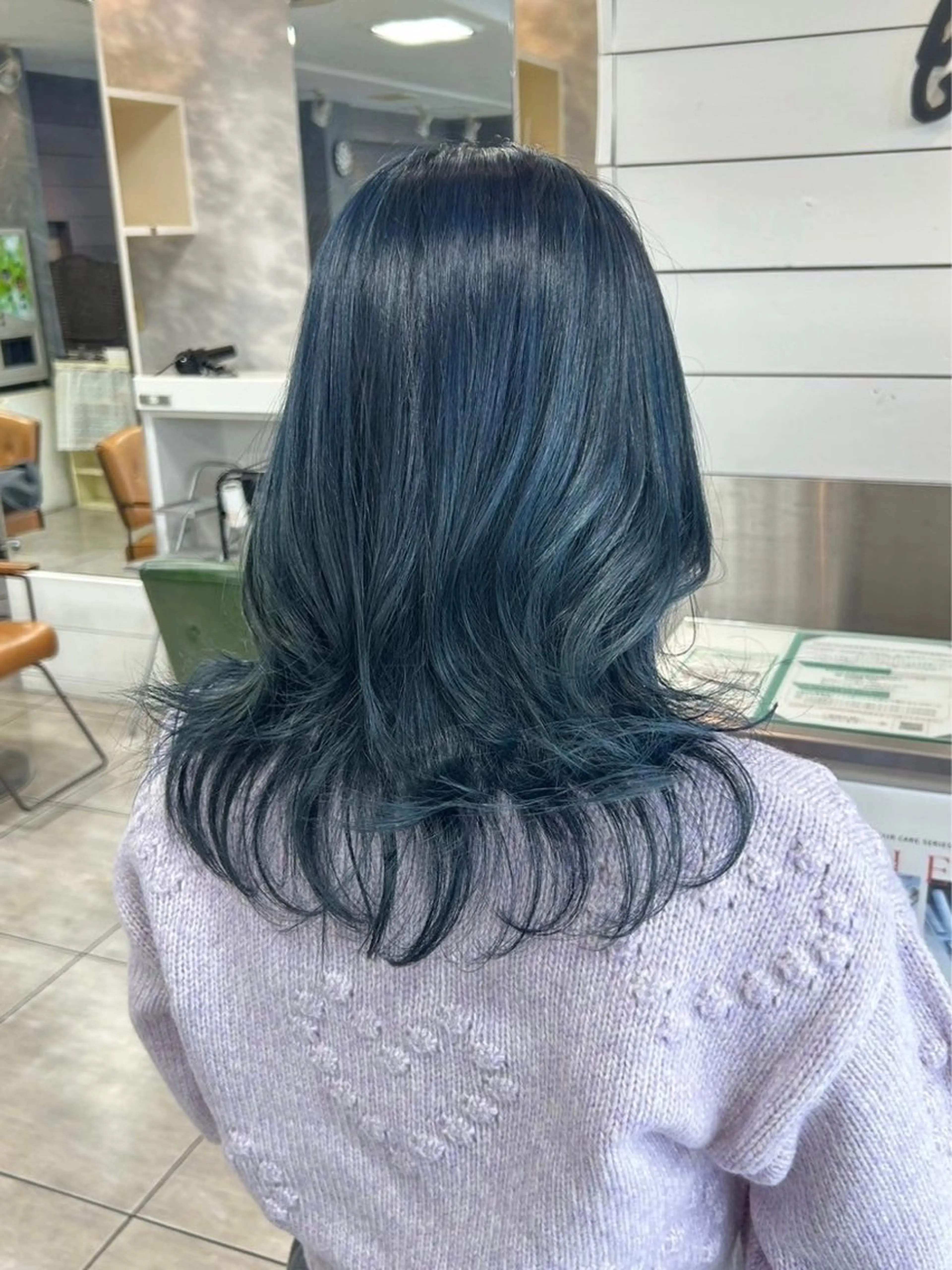 セミロング カット ヘアカラー 🫧艶髪カラー🫧 森本くるみのヘアスタイル