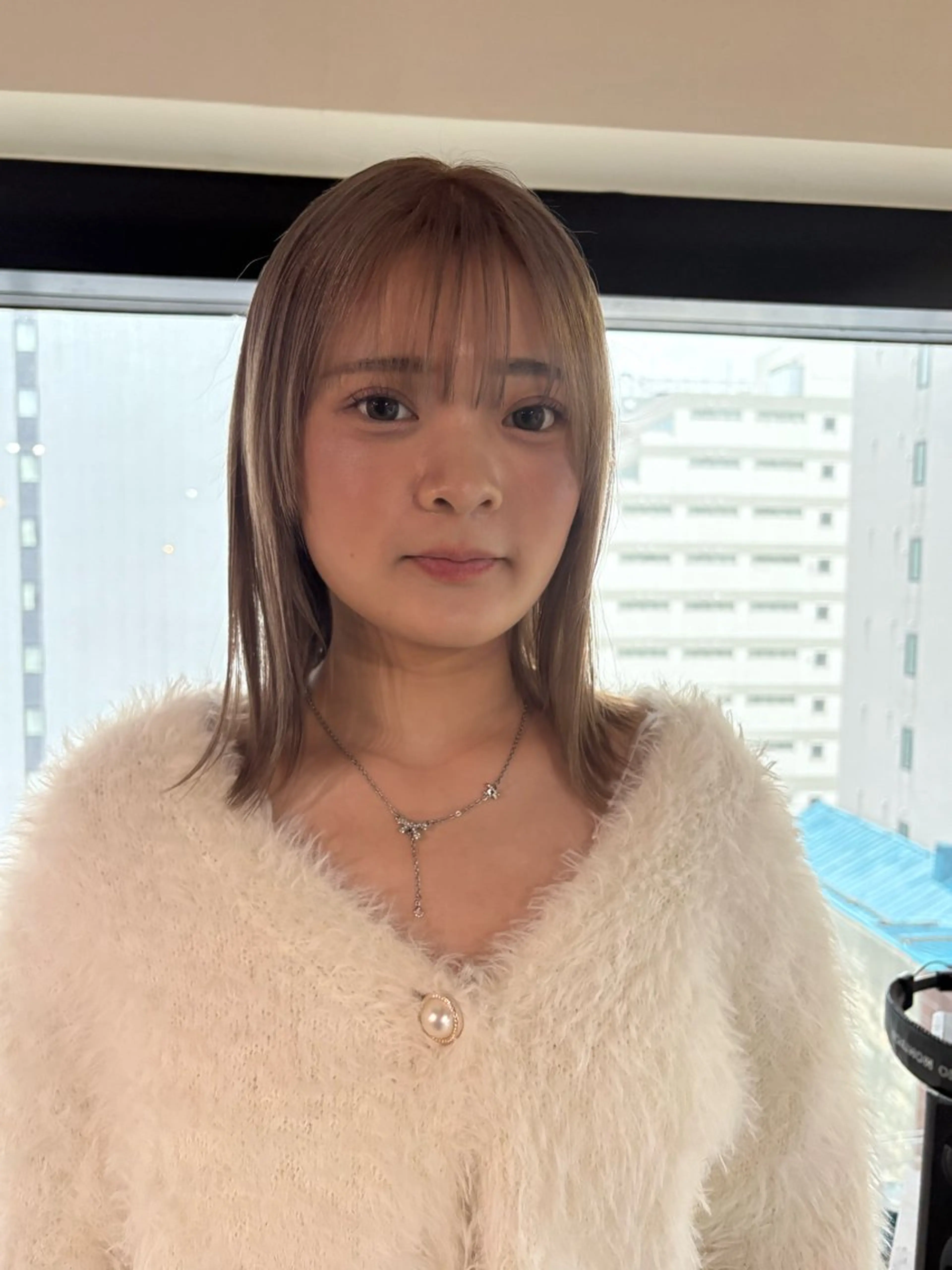 ミディアム 最新ケアカラー 髪質改善YUTOのヘアスタイル