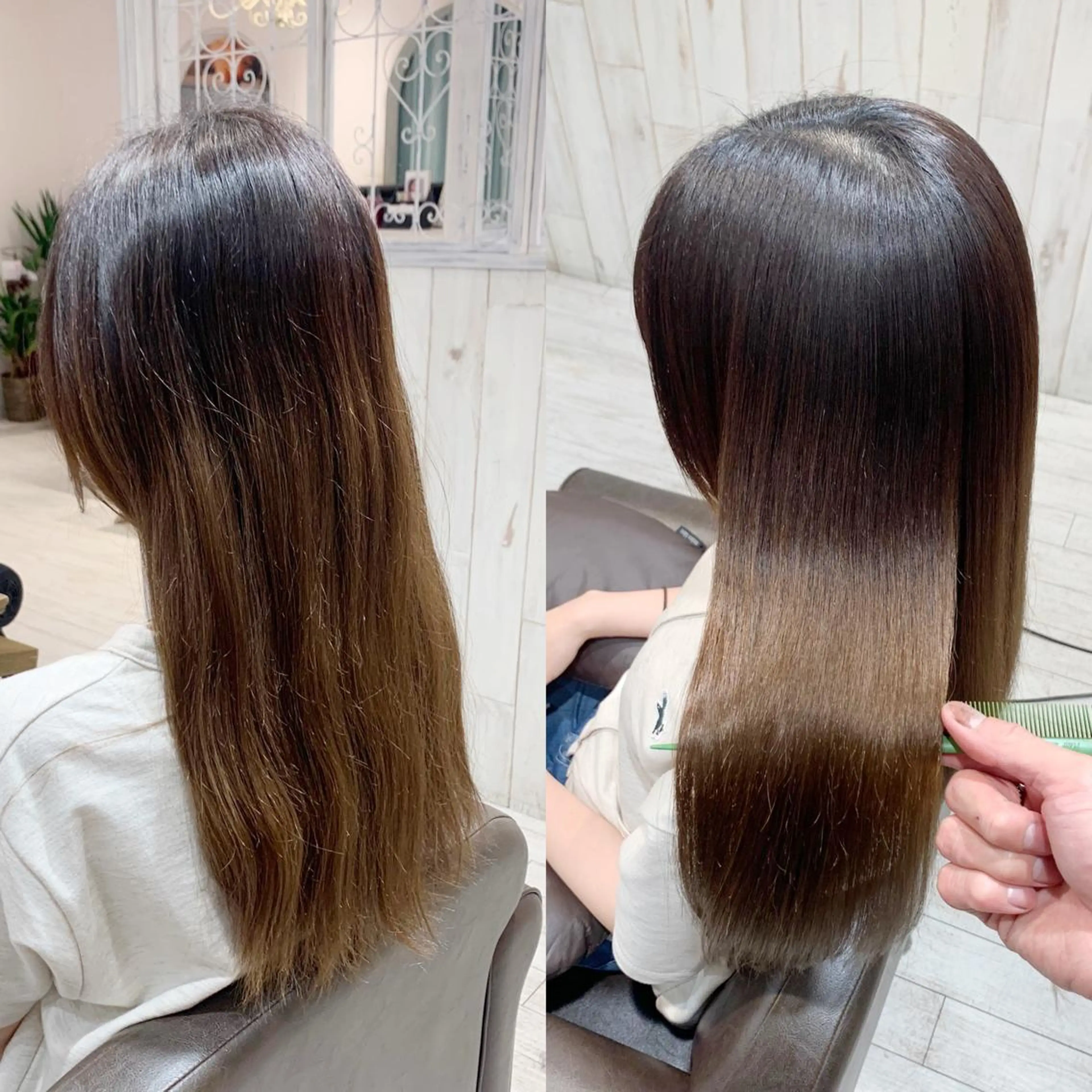 こだわりの髪質改善ストレート　メンテナンスカット付きの写真