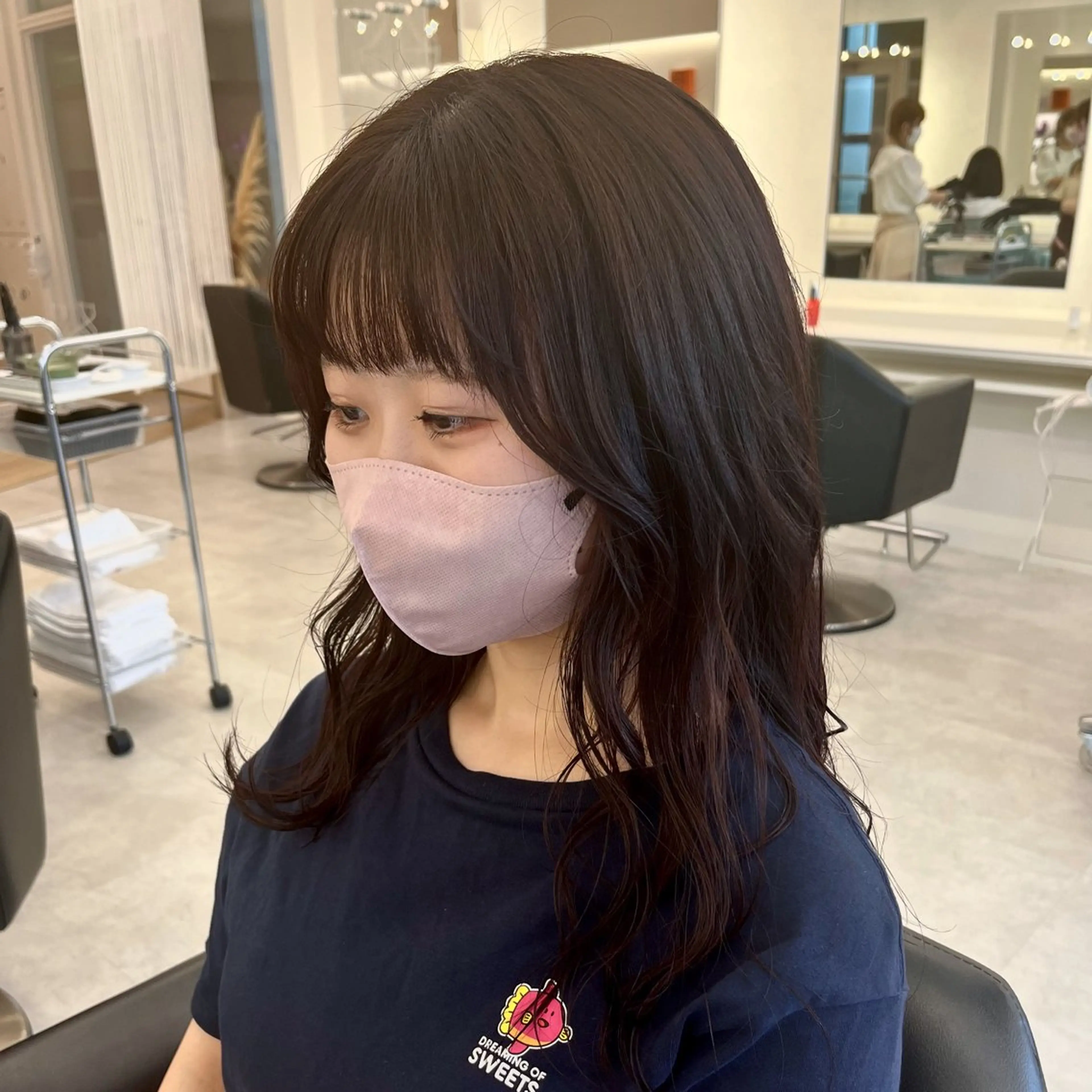 セミロング カラー ParveMix￤ 大賀さつき🍨🤍のヘアスタイル