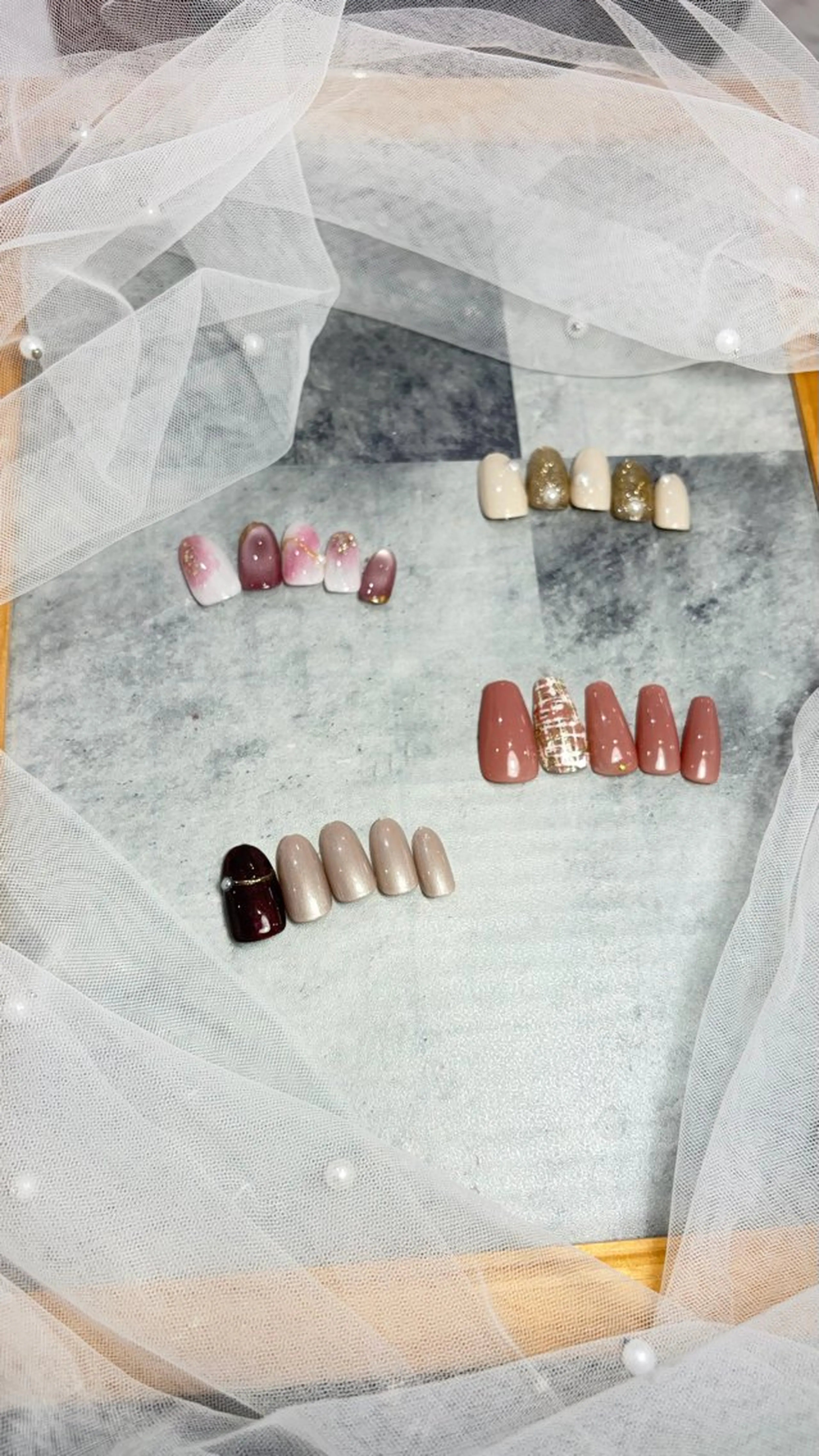 Handジェルネイルオフあり定額デザインの写真