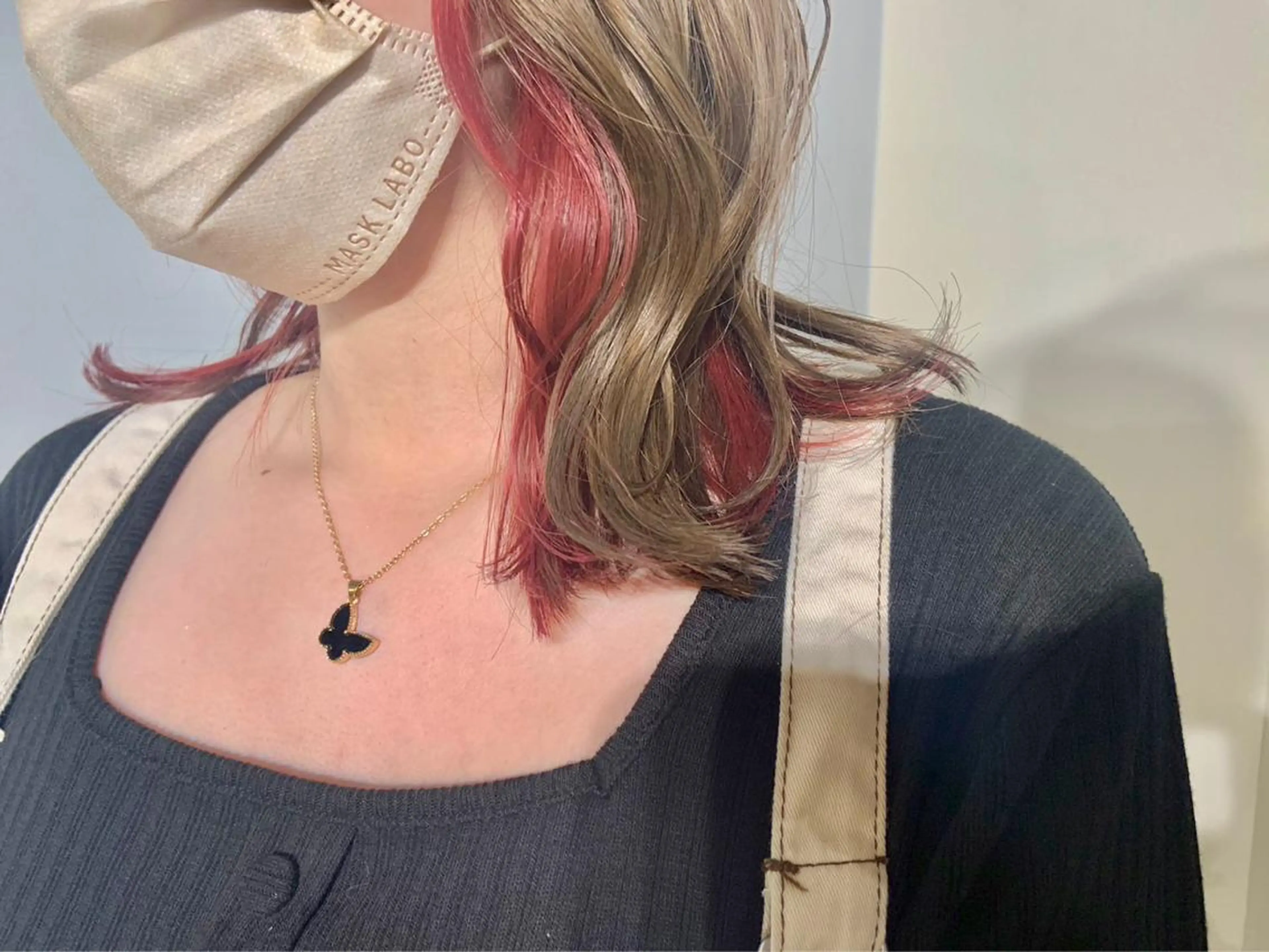 ミディアム カラー ベージュカラー インナーカラー ボブ ボブインナー La fith hair ray所属・メンズ/パーマ/ ブリーチ/KAITOのヘアスタイル