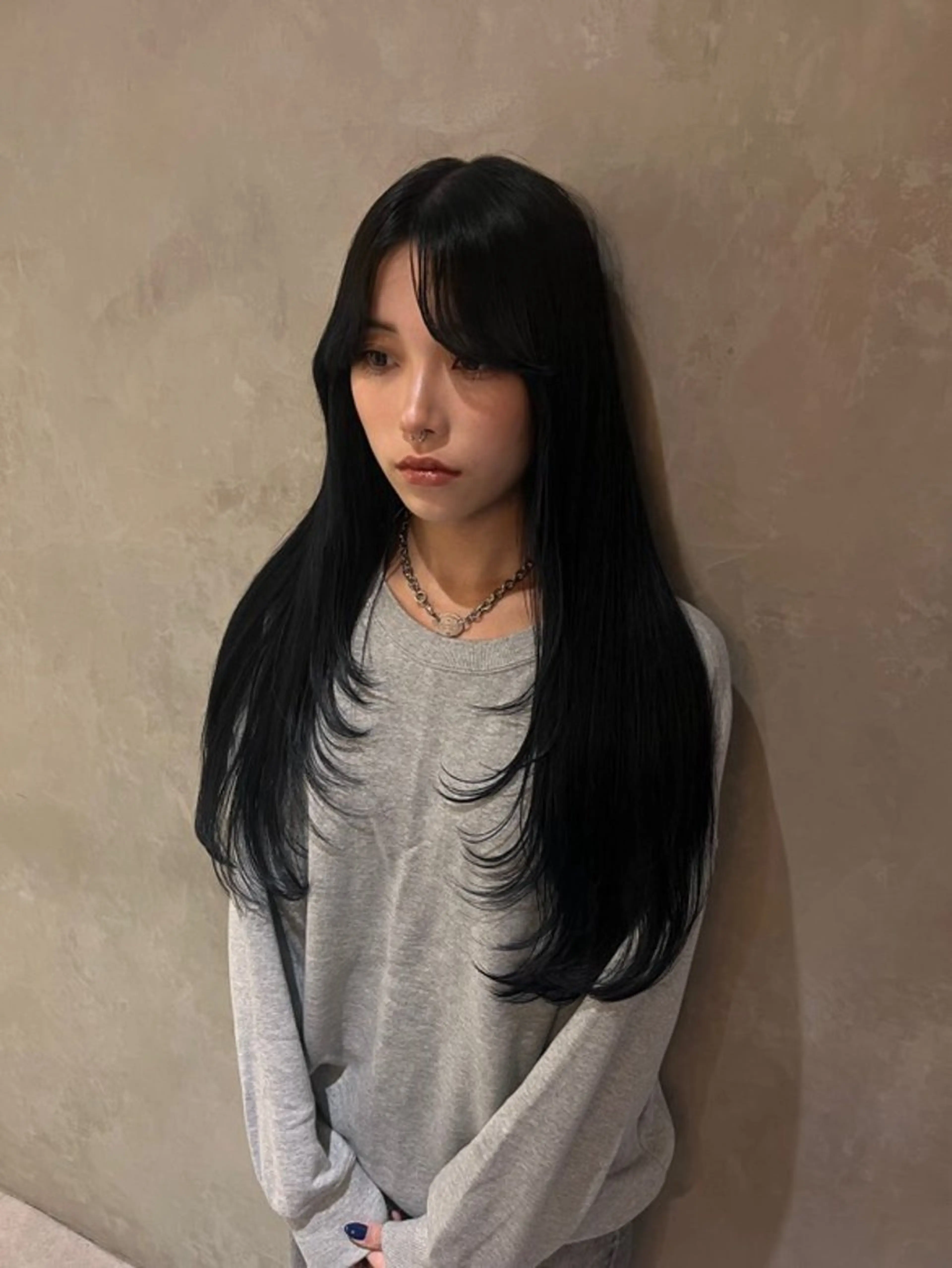 ロング レイヤーカット カット カワイ ヒトシ☀️ #韓国メンズヘアのヘアスタイル