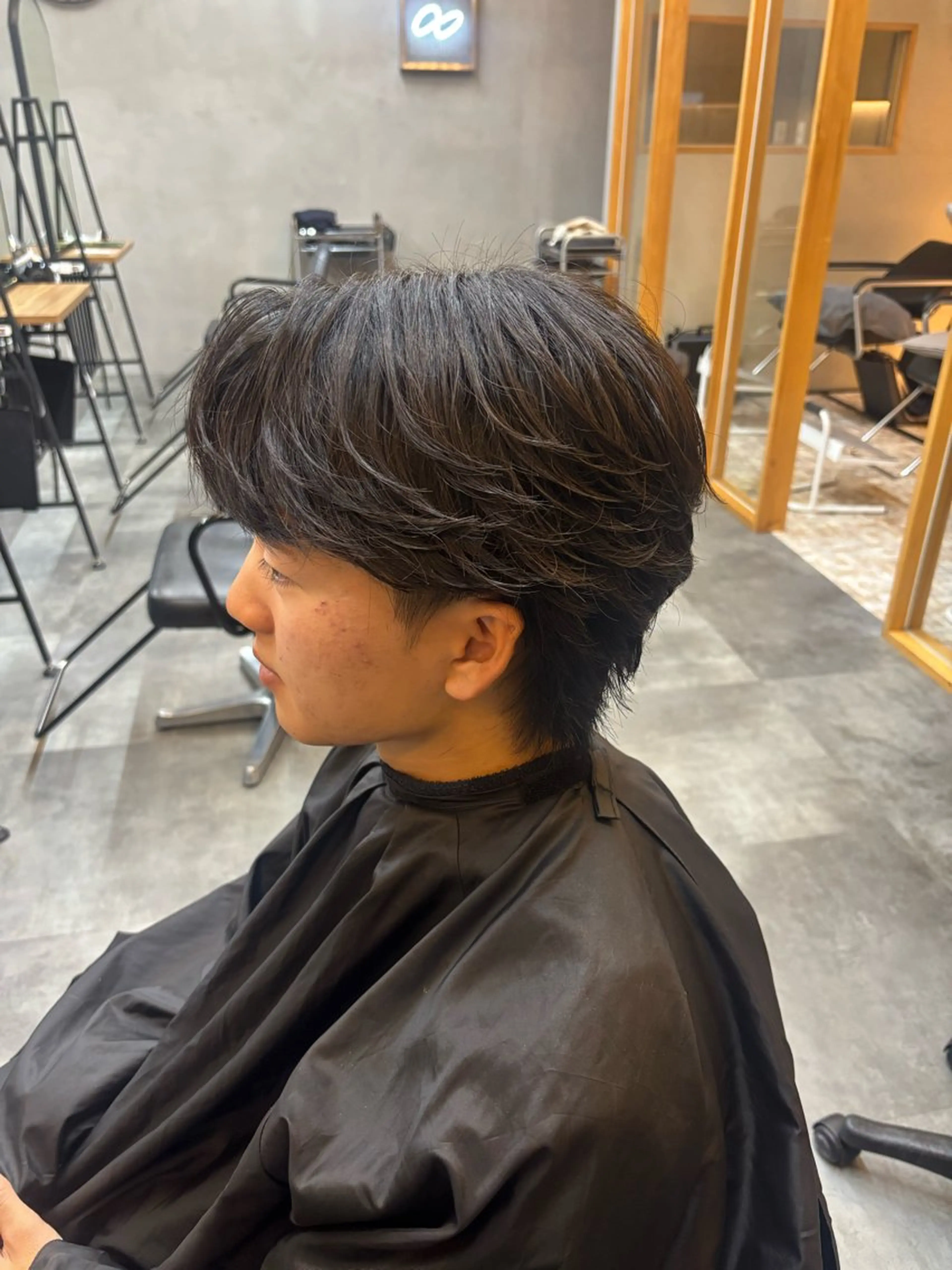 ショート メンズ カット パーマ 鹿児島 TSUBASAのヘアスタイル