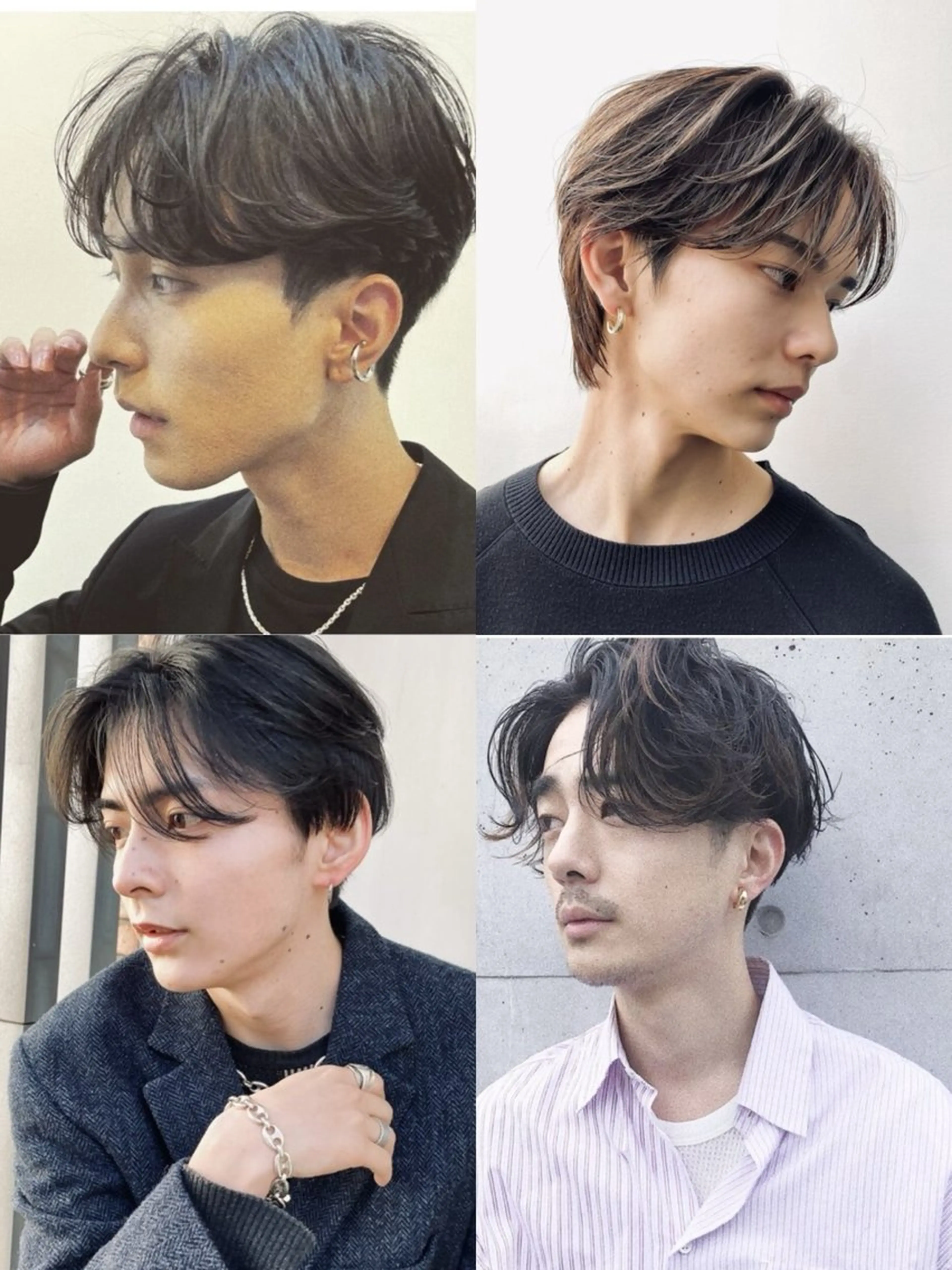 パーマ メンズ センターパート メンズパーマ Belle 並木通り店所属・rena/ パーマ/カラーのヘアスタイル