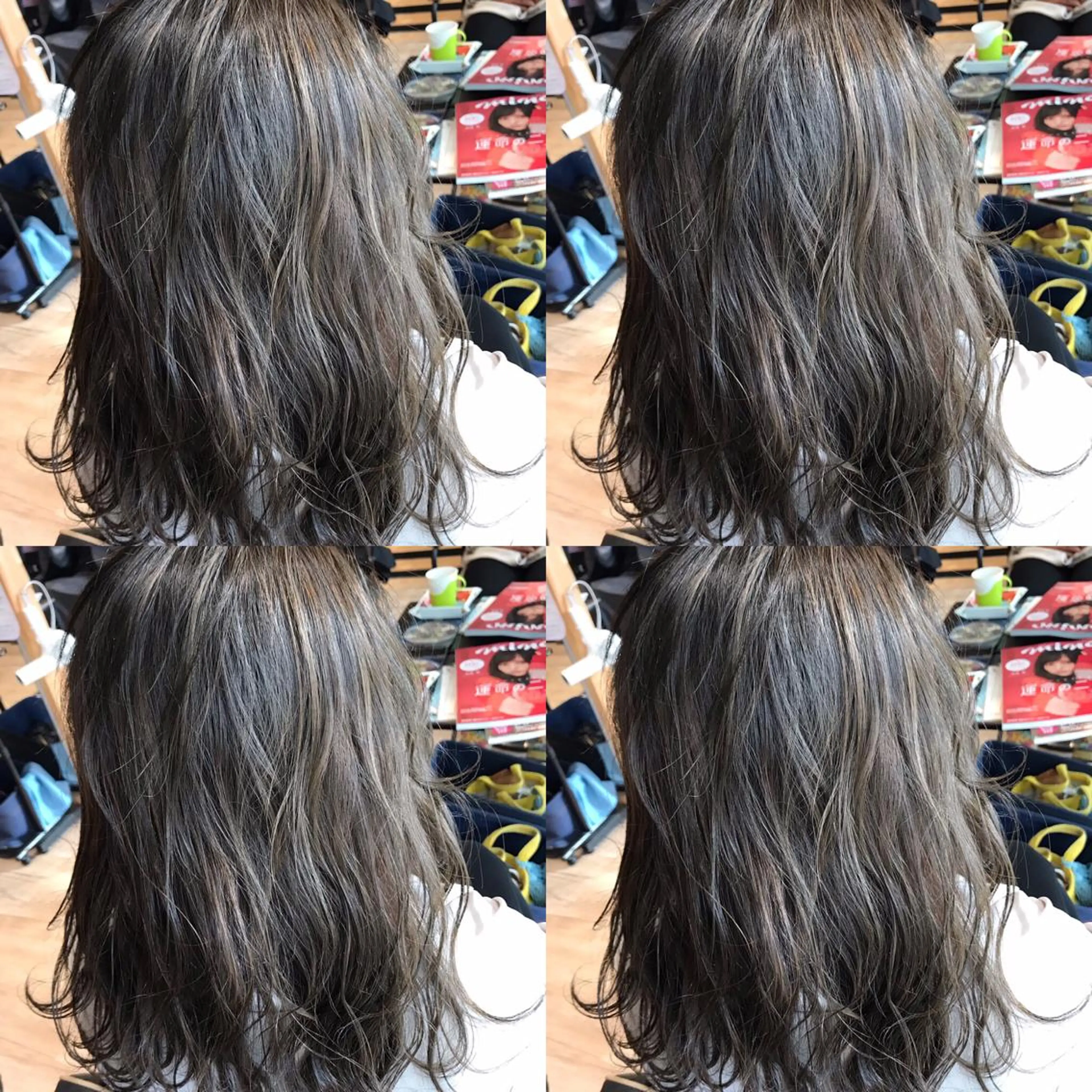 ミディアム カラー 透明感カラー ハイライトカラー ハイライト ヘアカラー 大久保 隆蔵のヘアスタイル