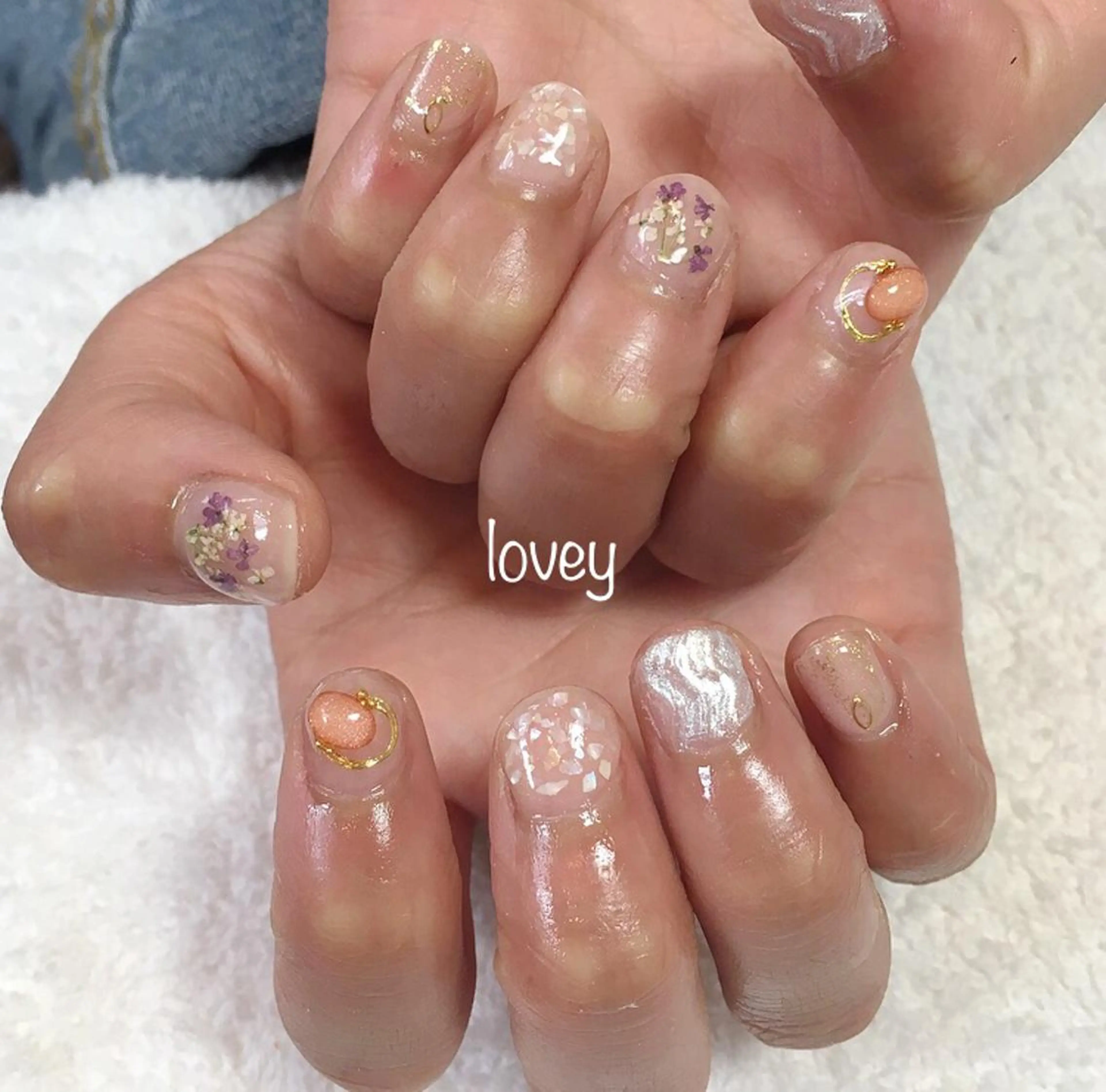 ネイル アートネイル ミラーネイル プライベートサロン loveyのネイルデザイン