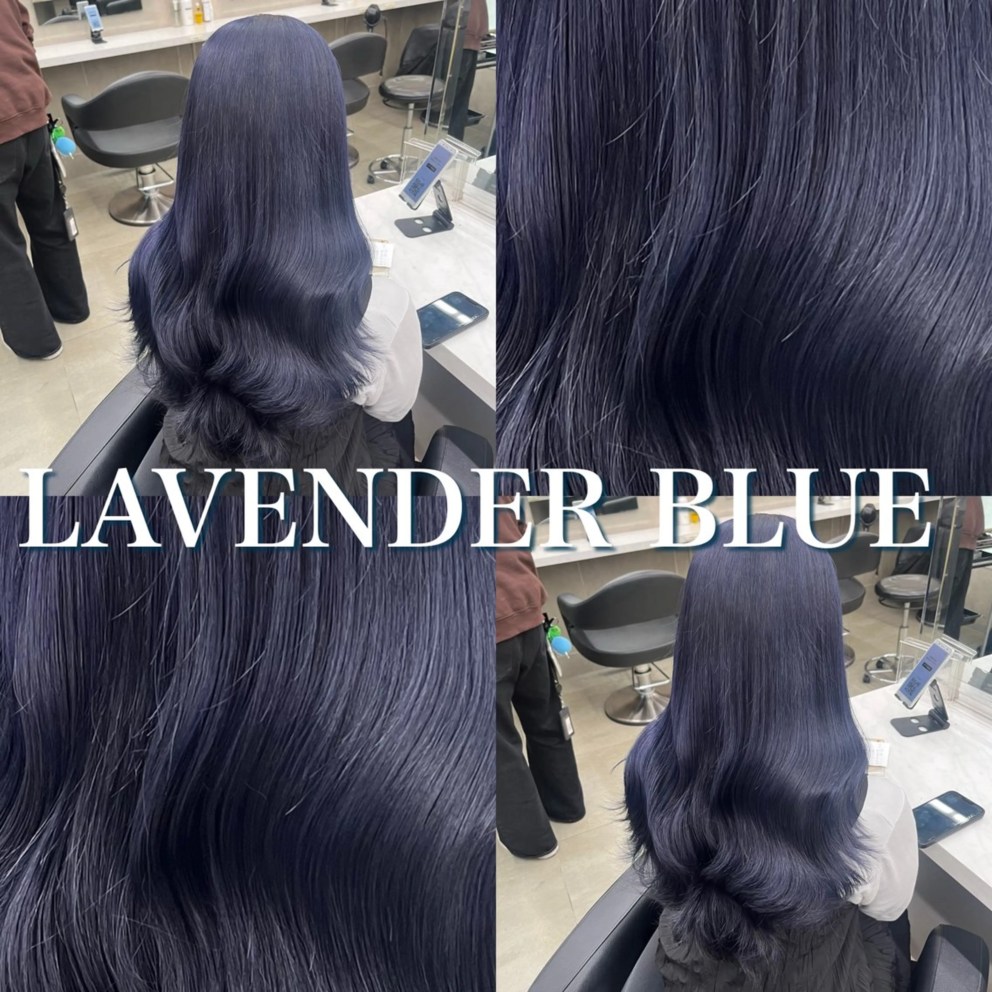 セミロング ヘアカラー トリートメント ヘッドスパ ヘアセット 寒色＆ブリーチ特化 寒色MiOのヘアスタイル