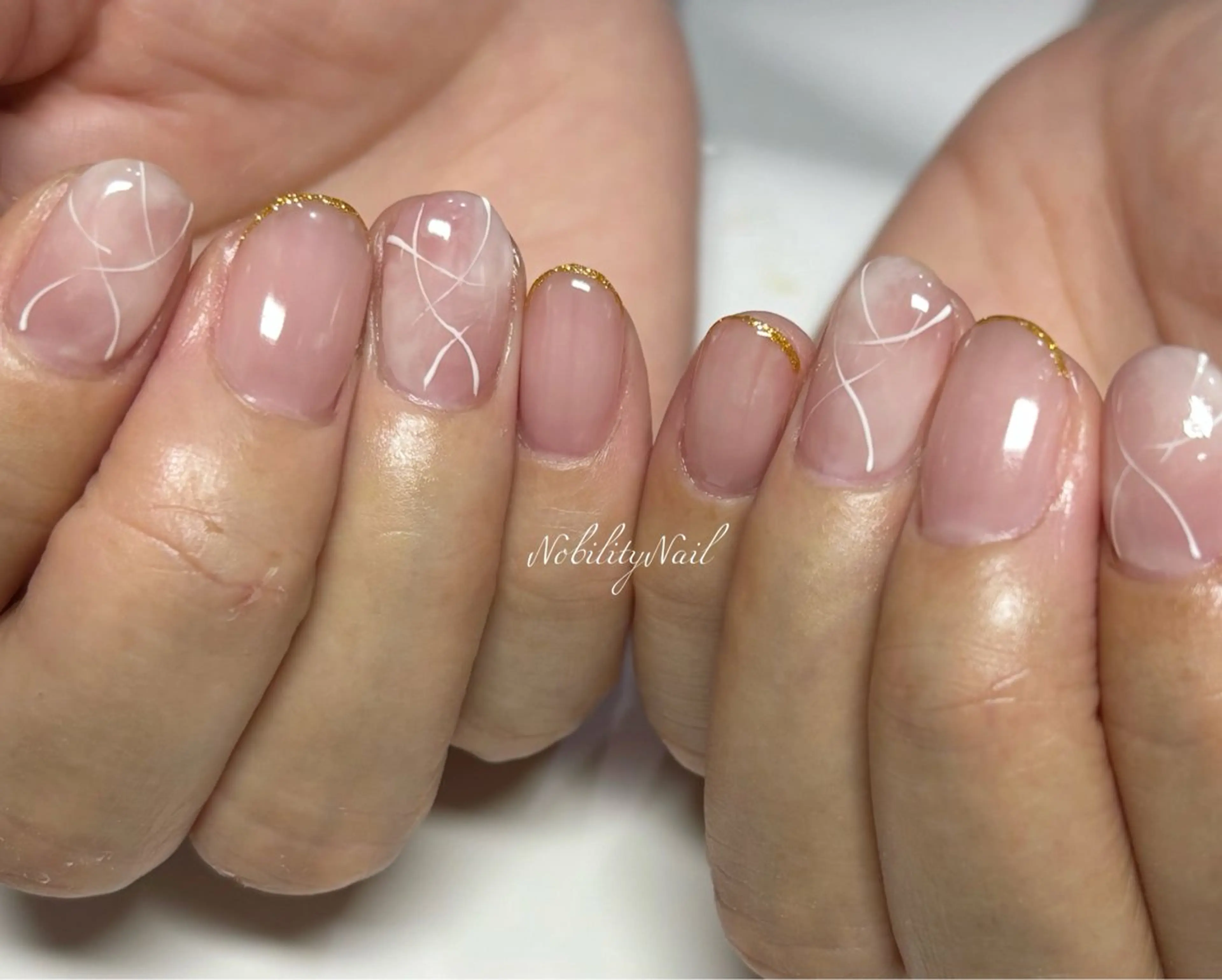 ネイル ピンク ネイルサロンNobilityNail所属・風口 麻由子のネイルデザイン