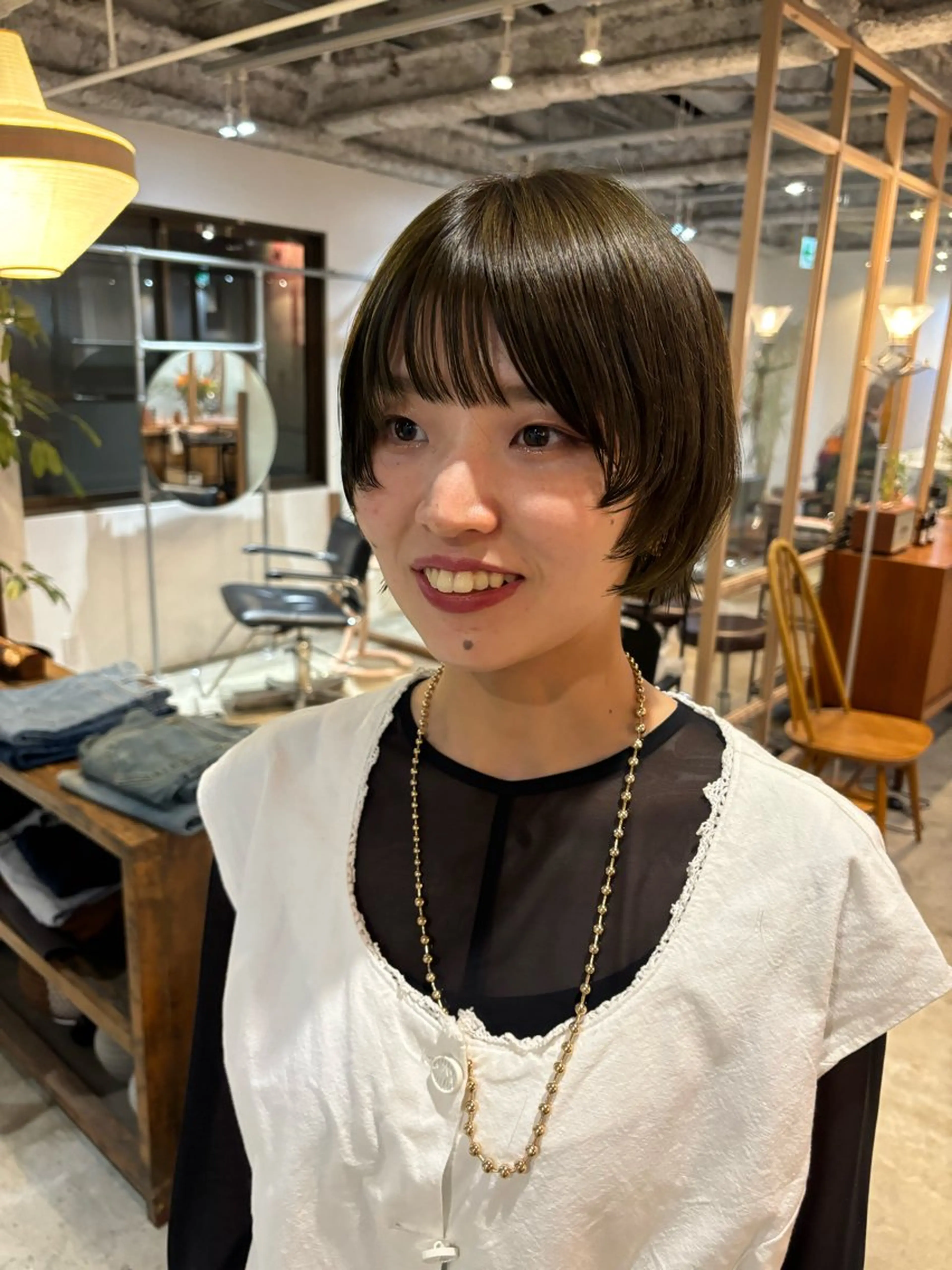 ショート カラー カット ヘアカラー トリートメント Hayashi Shioriのヘアスタイル