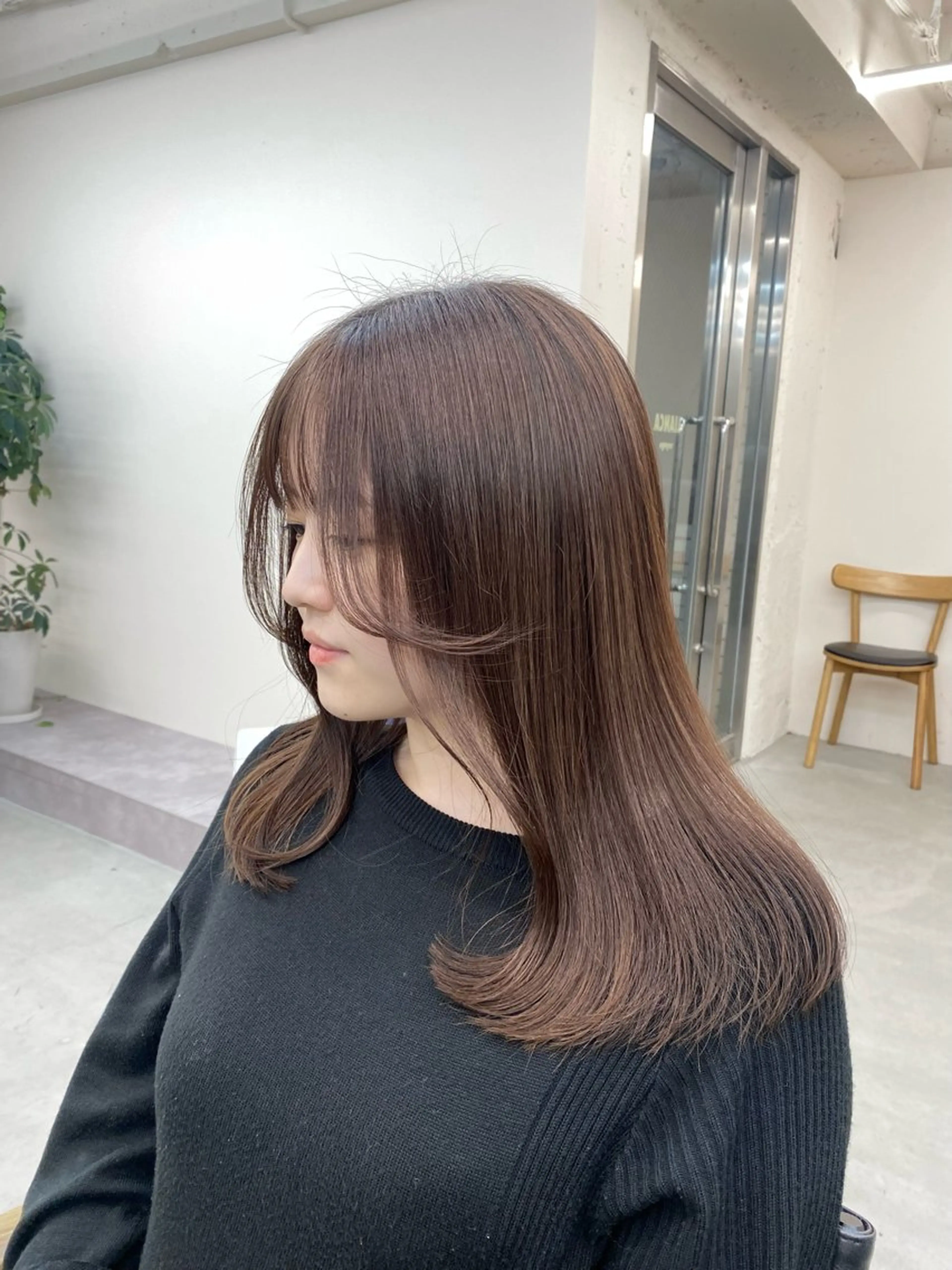 切りっぱなしカットモデル🧼(ロング、ミディアム)の写真