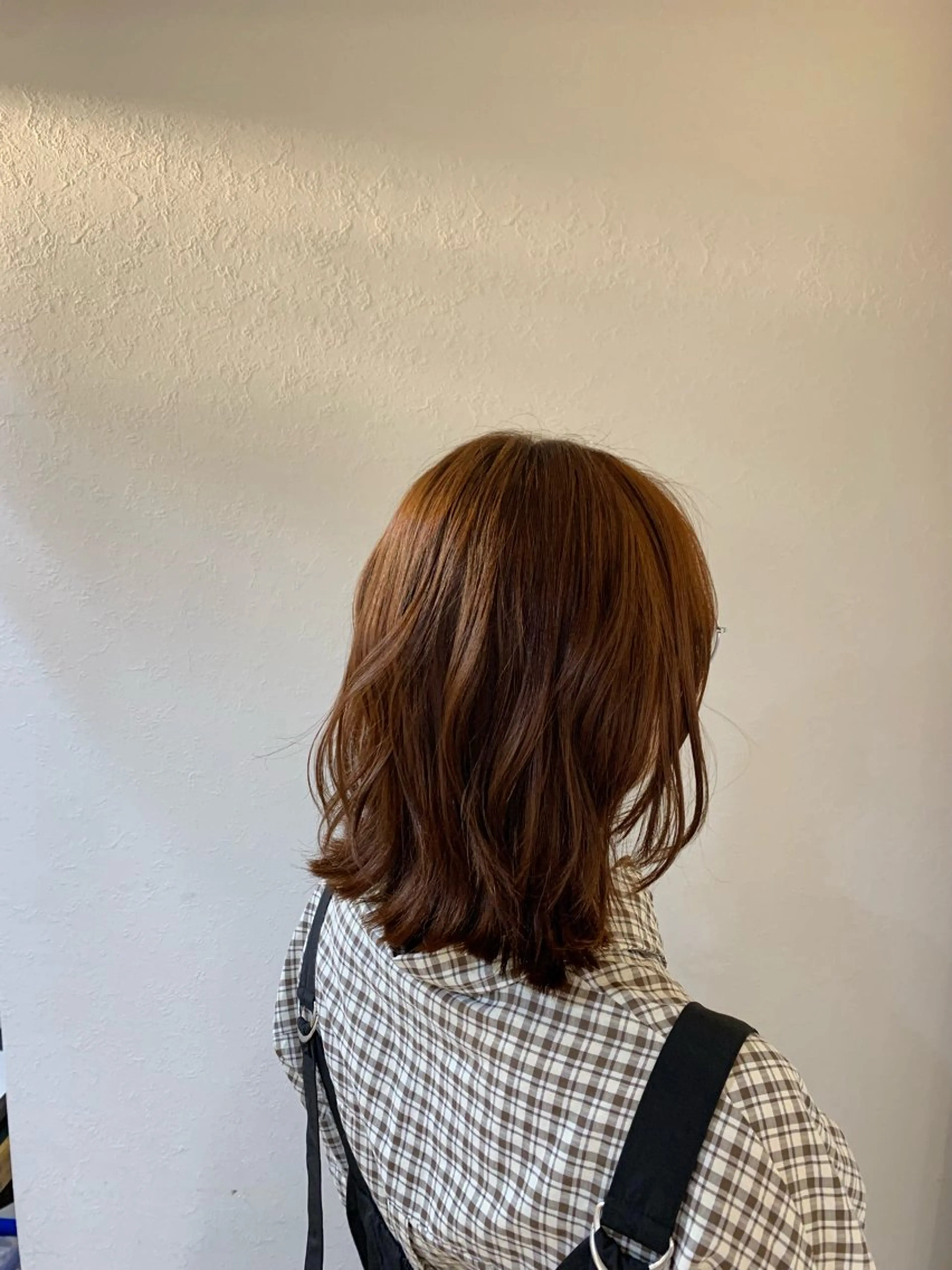 カラー オレンジ ヘアカラー TRENCH岡 千尋のヘアスタイル