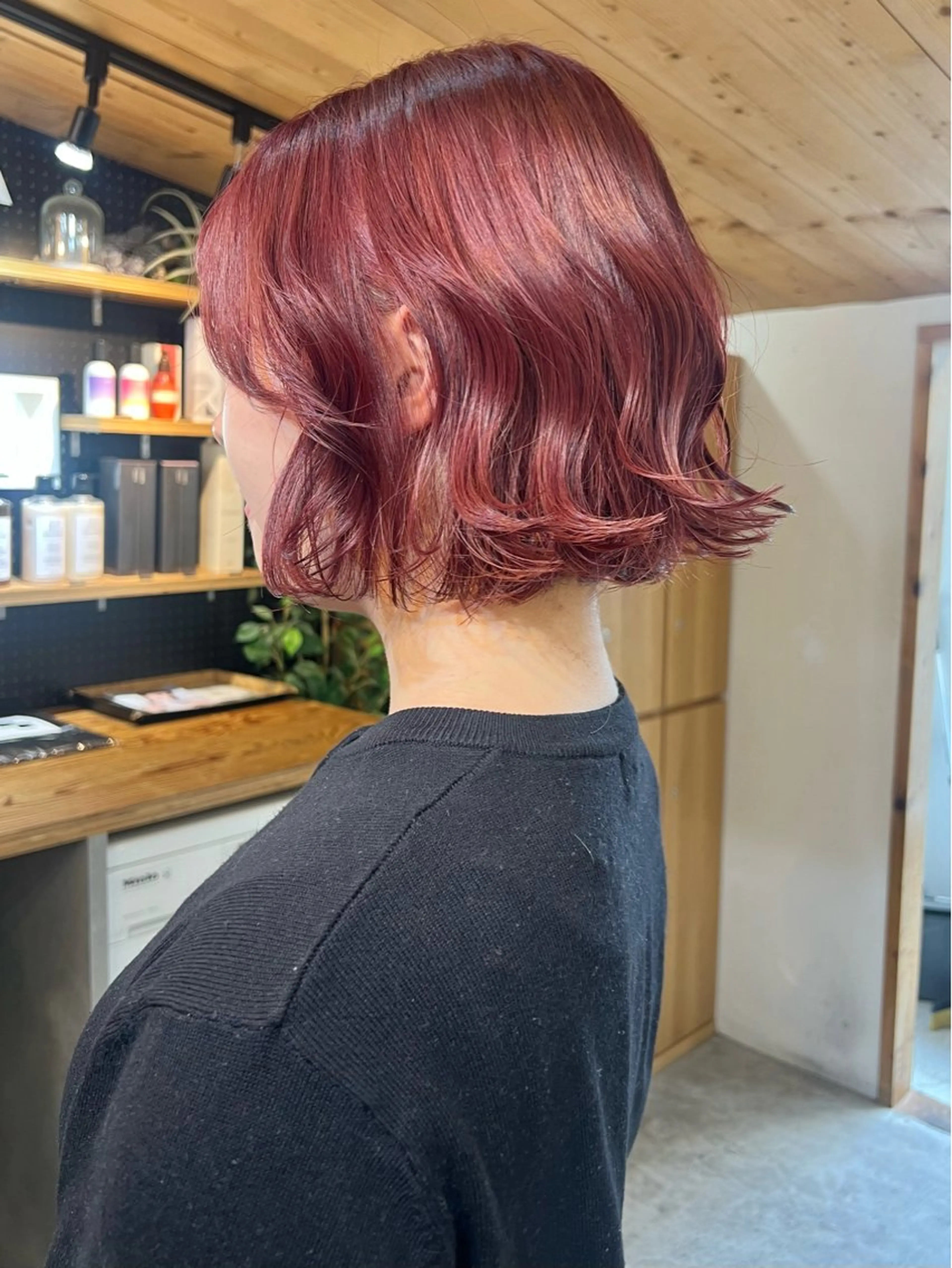 セミロング ヘアカラー 暖色カラー/レイヤー カット☁️MEI☁️のヘアスタイル