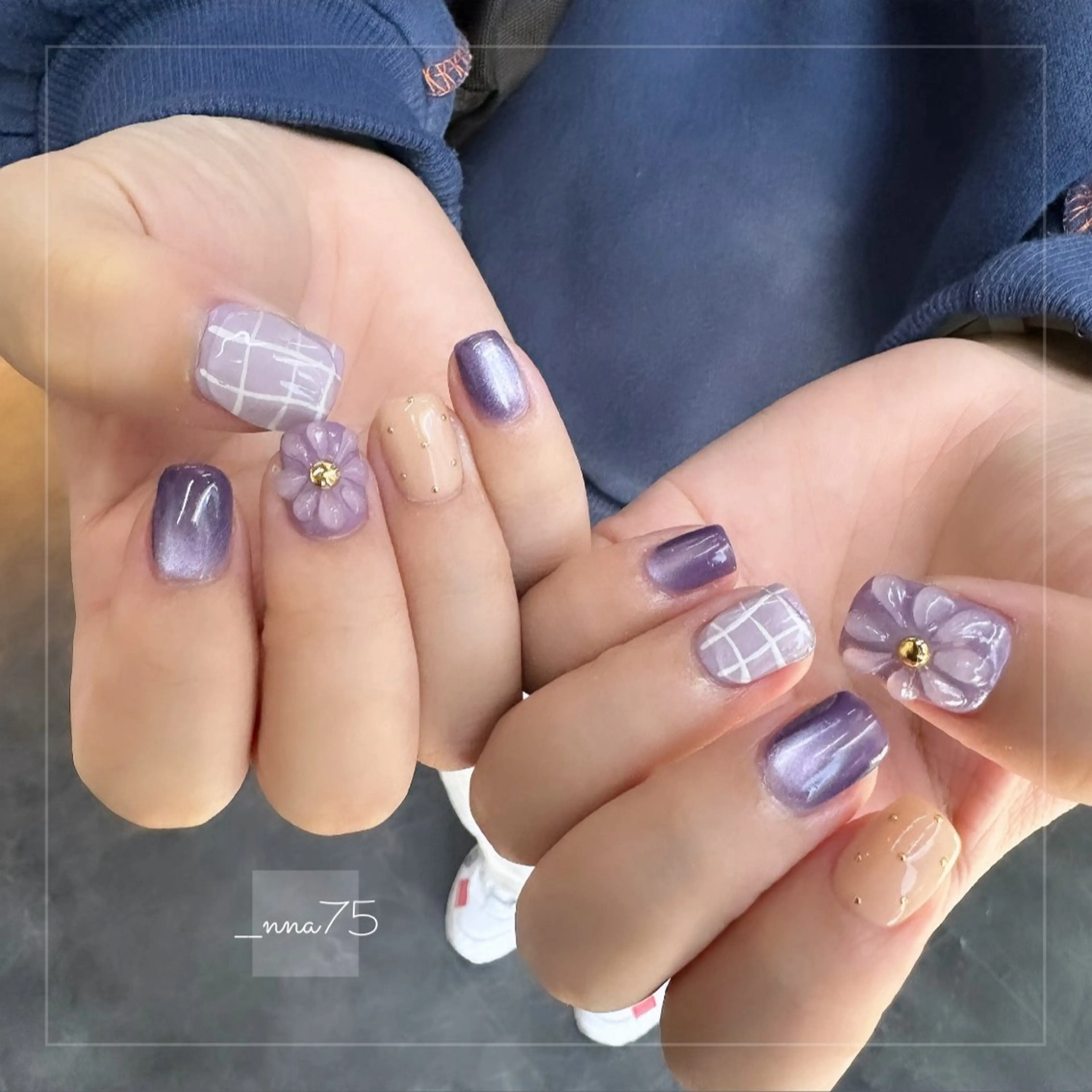 ネイル ハンドネイル GRANDE OSU Anna 🧸💛のネイルデザイン