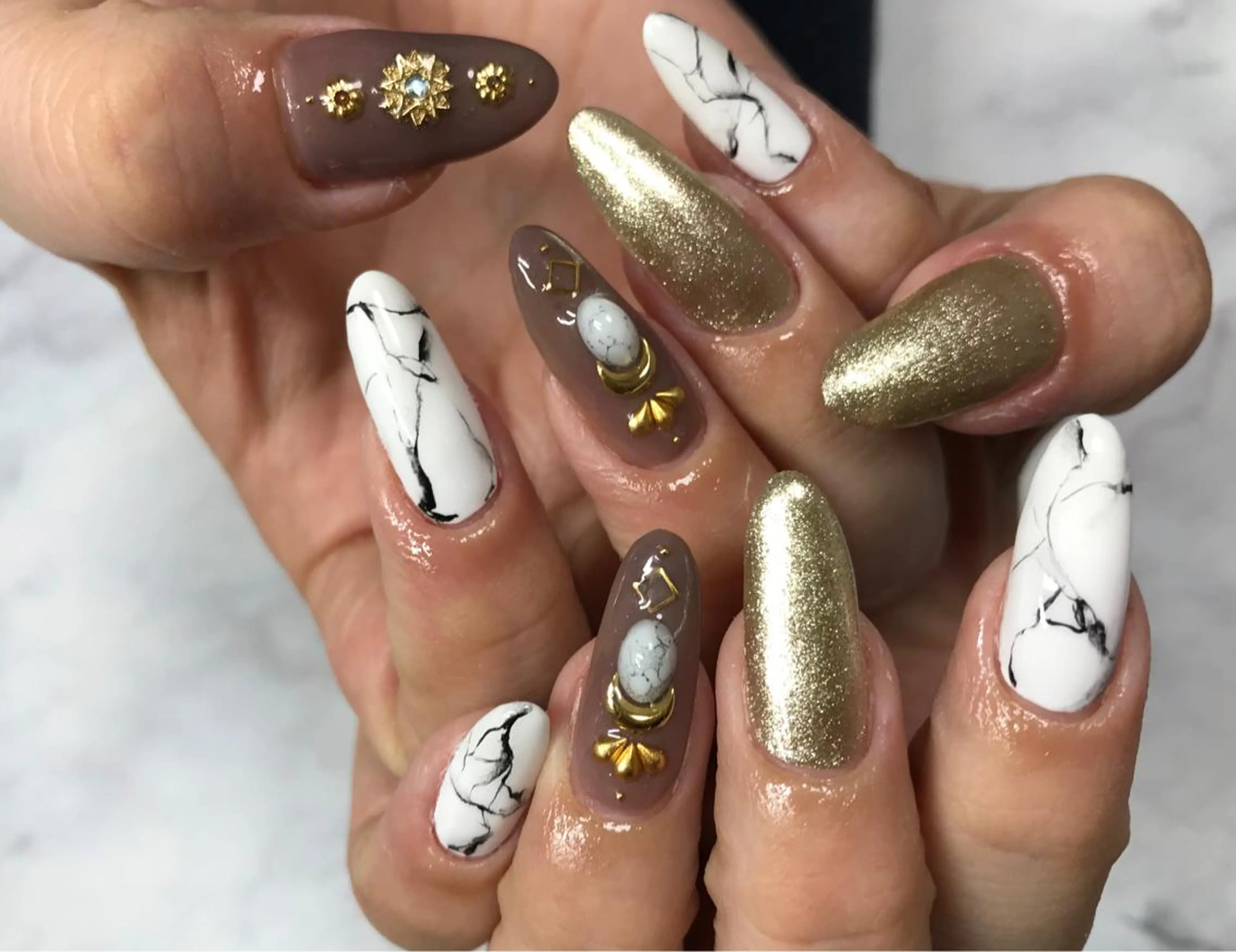 ネイル ハンドネイル Mana‪ ‪·͜· ❤︎‬のネイルデザイン