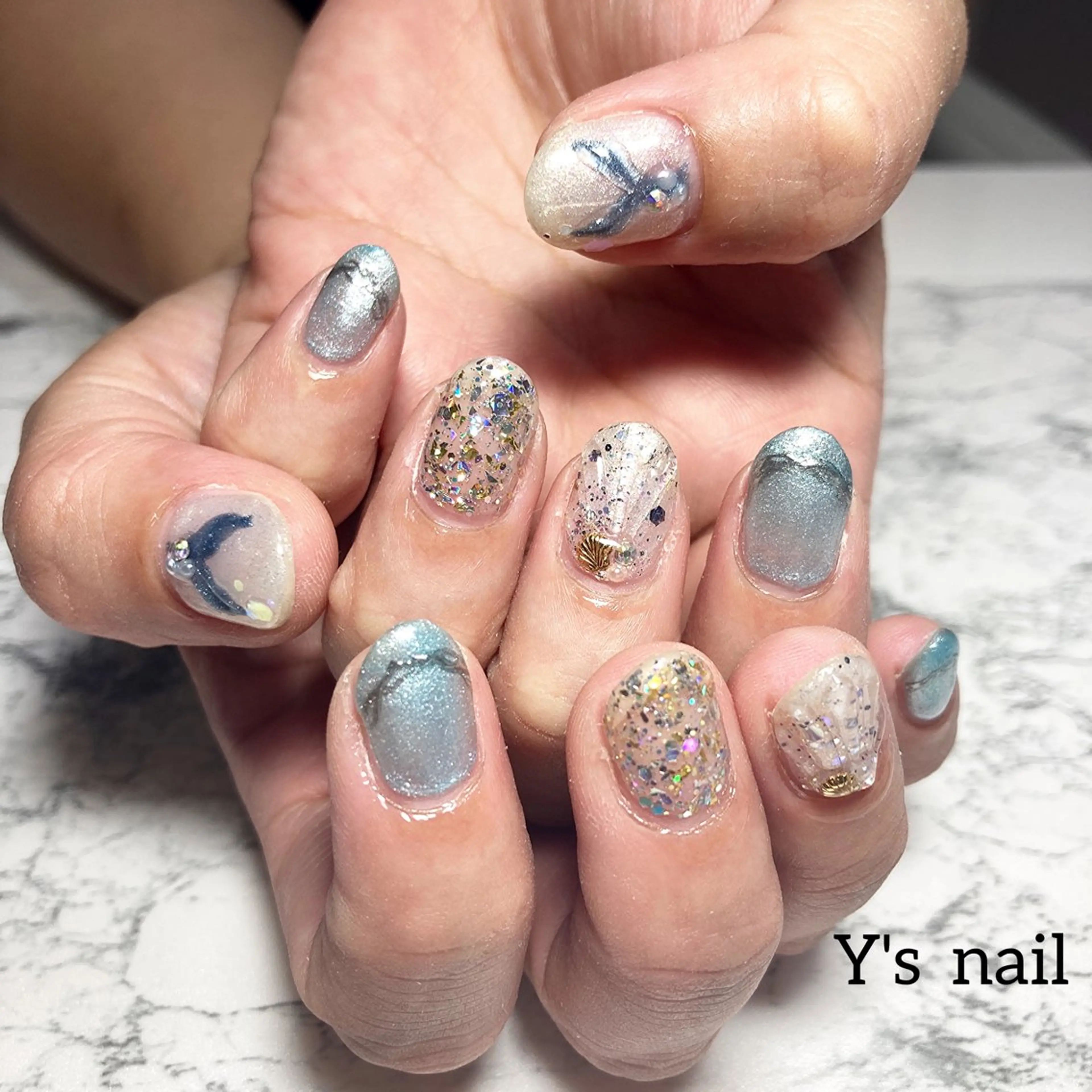 ネイル 手書きが得意🖌️ Y’s  nailのネイルデザイン