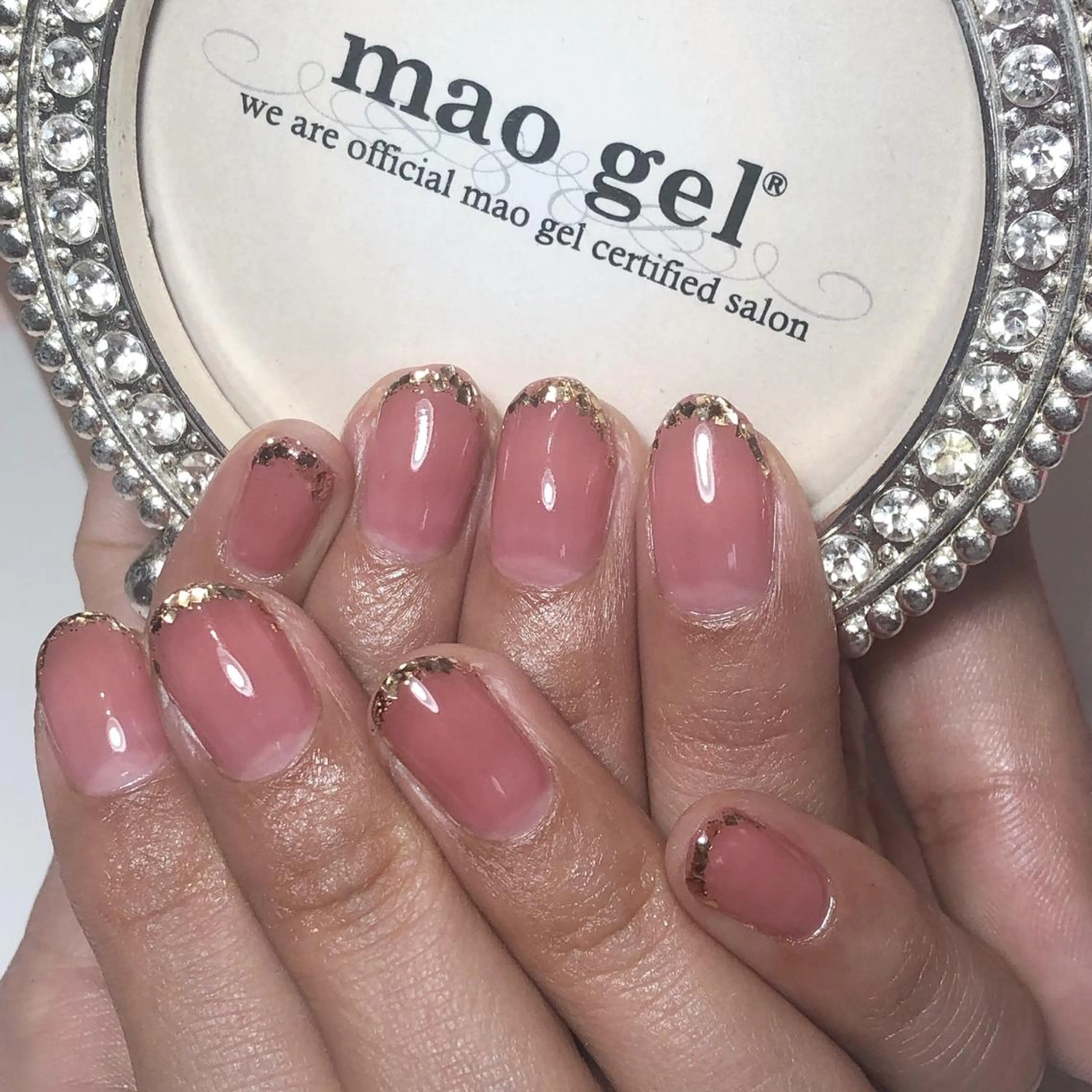 ネイル フレンチネイル ラメ(グリッター) ハンドネイル ネイルサロン Sweetのネイルデザイン