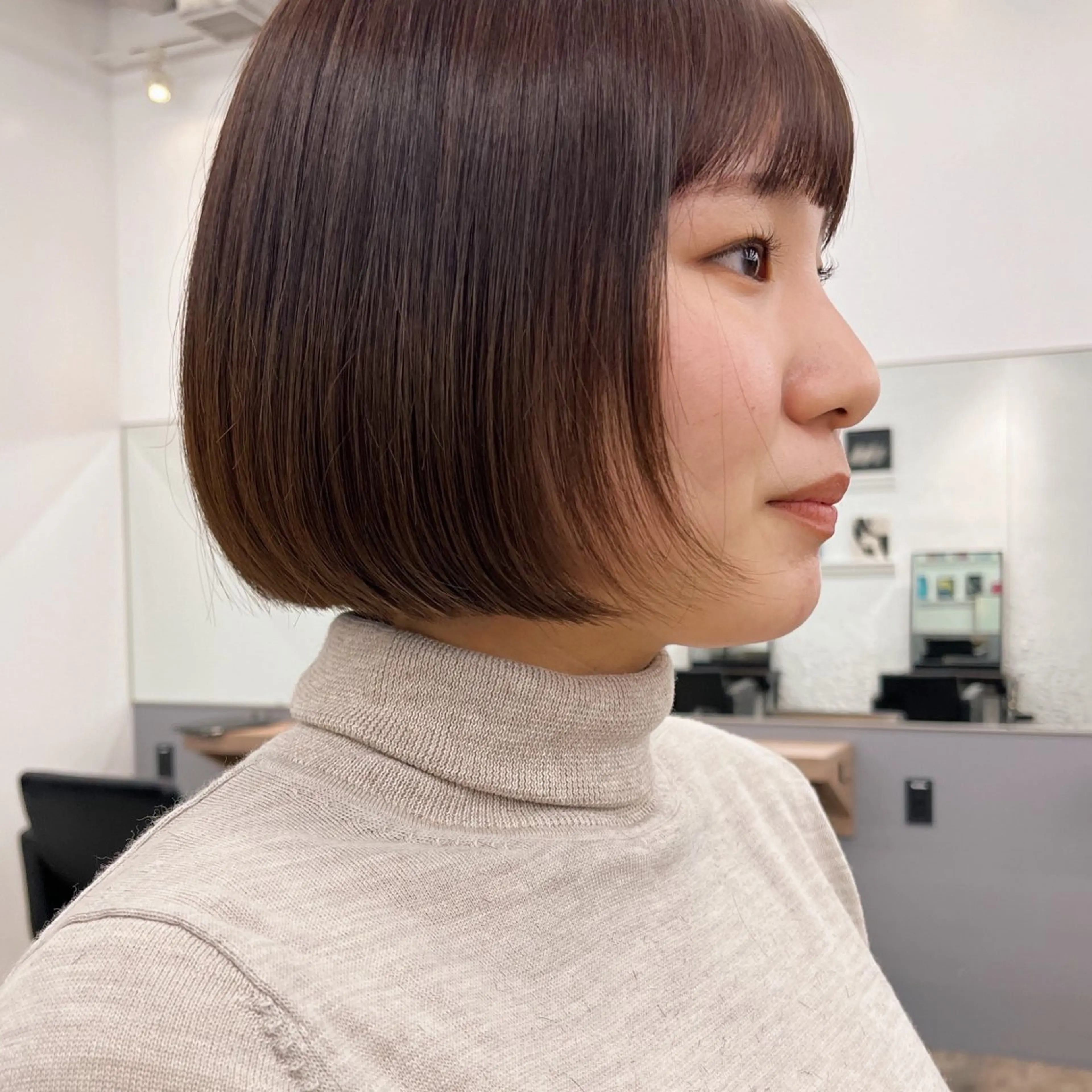 ショート ボブ 伸ばしかけ ショートヘア SYUK高円寺所属・ベージュ/暖色カラー /ボブ/ミカのヘアスタイル