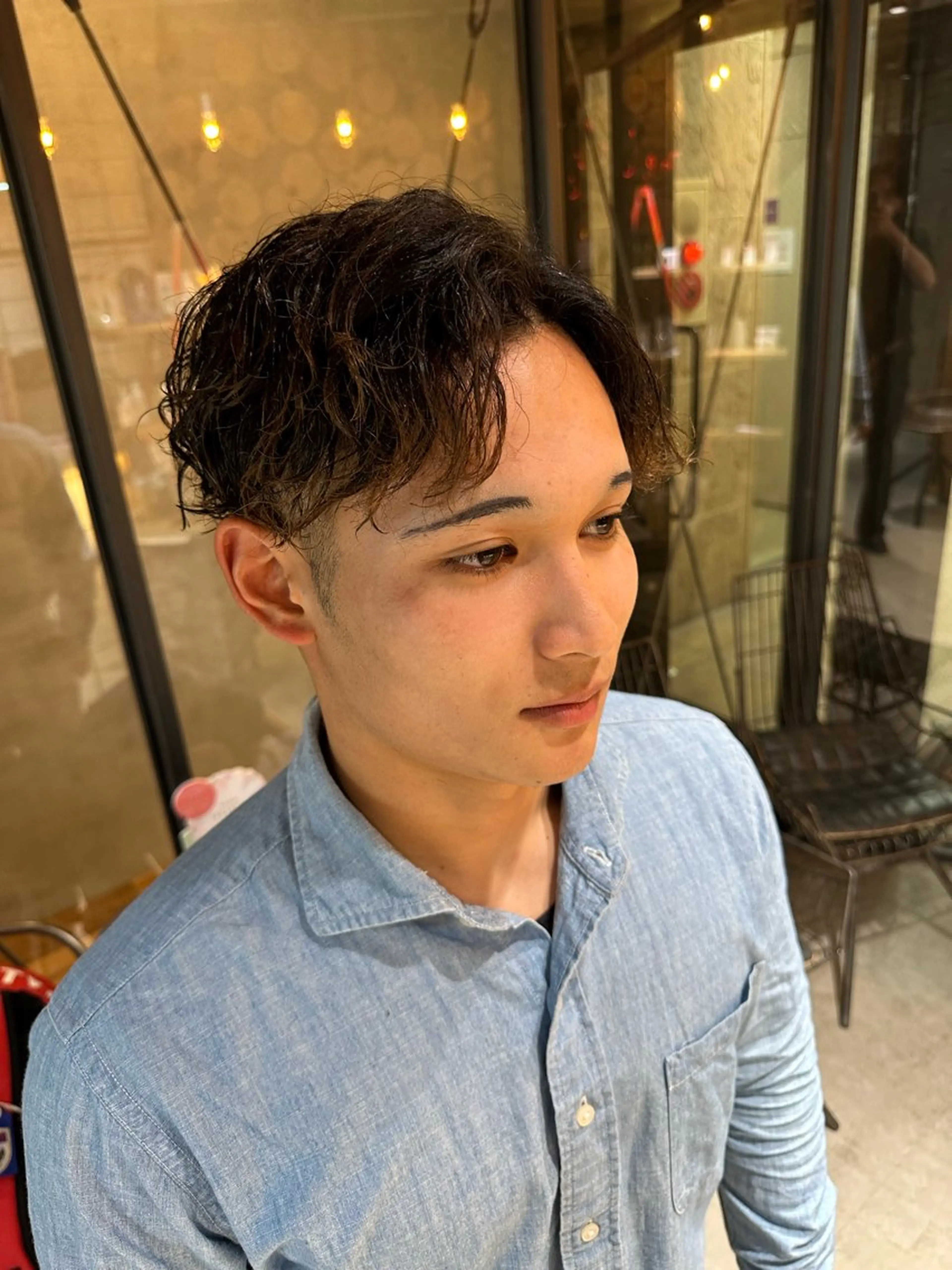 パーマ メンズ メンズパーマ 溜 一太のヘアスタイル