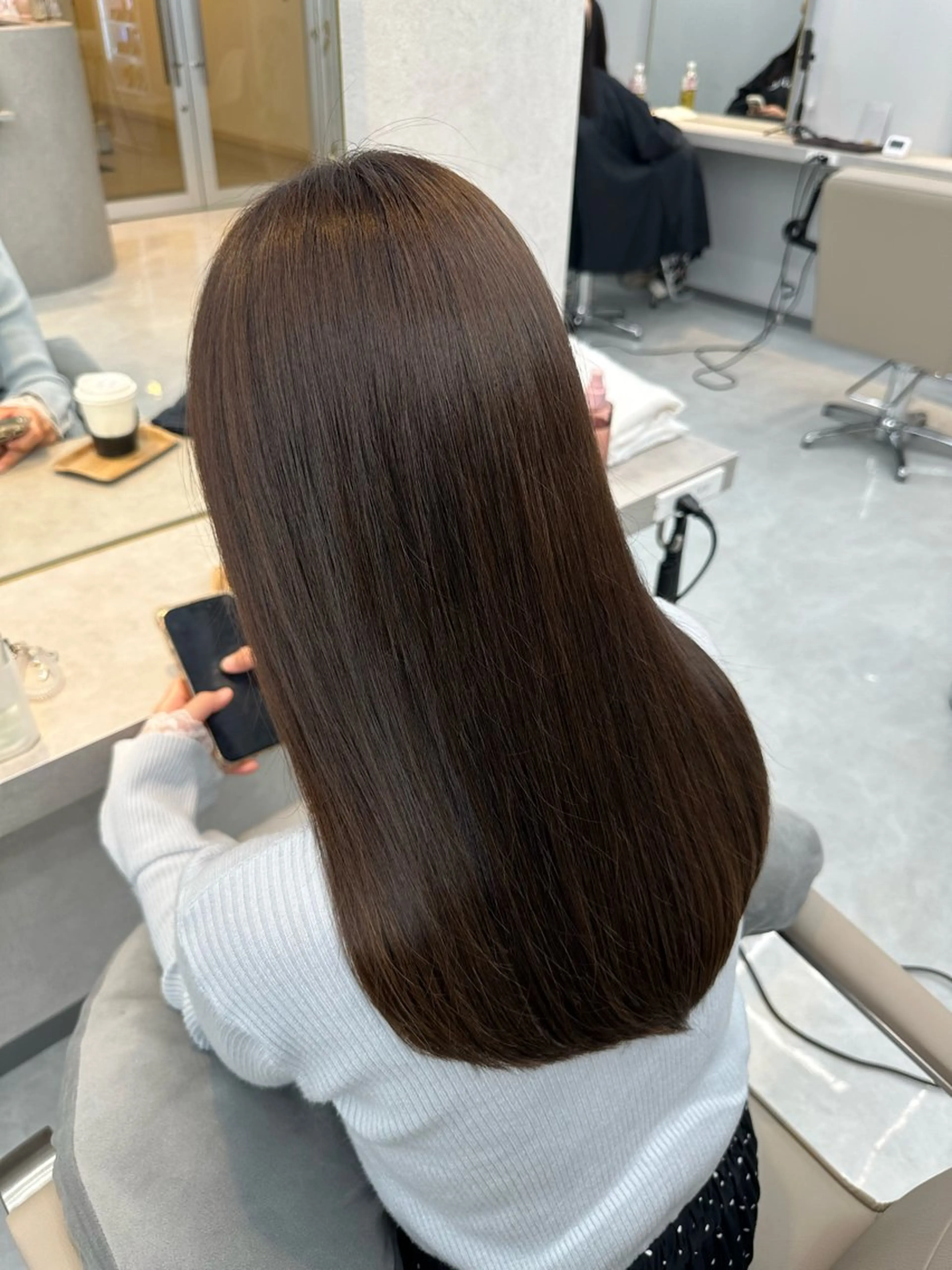 カラー ヘアカラー 佐々木 玲のヘアスタイル