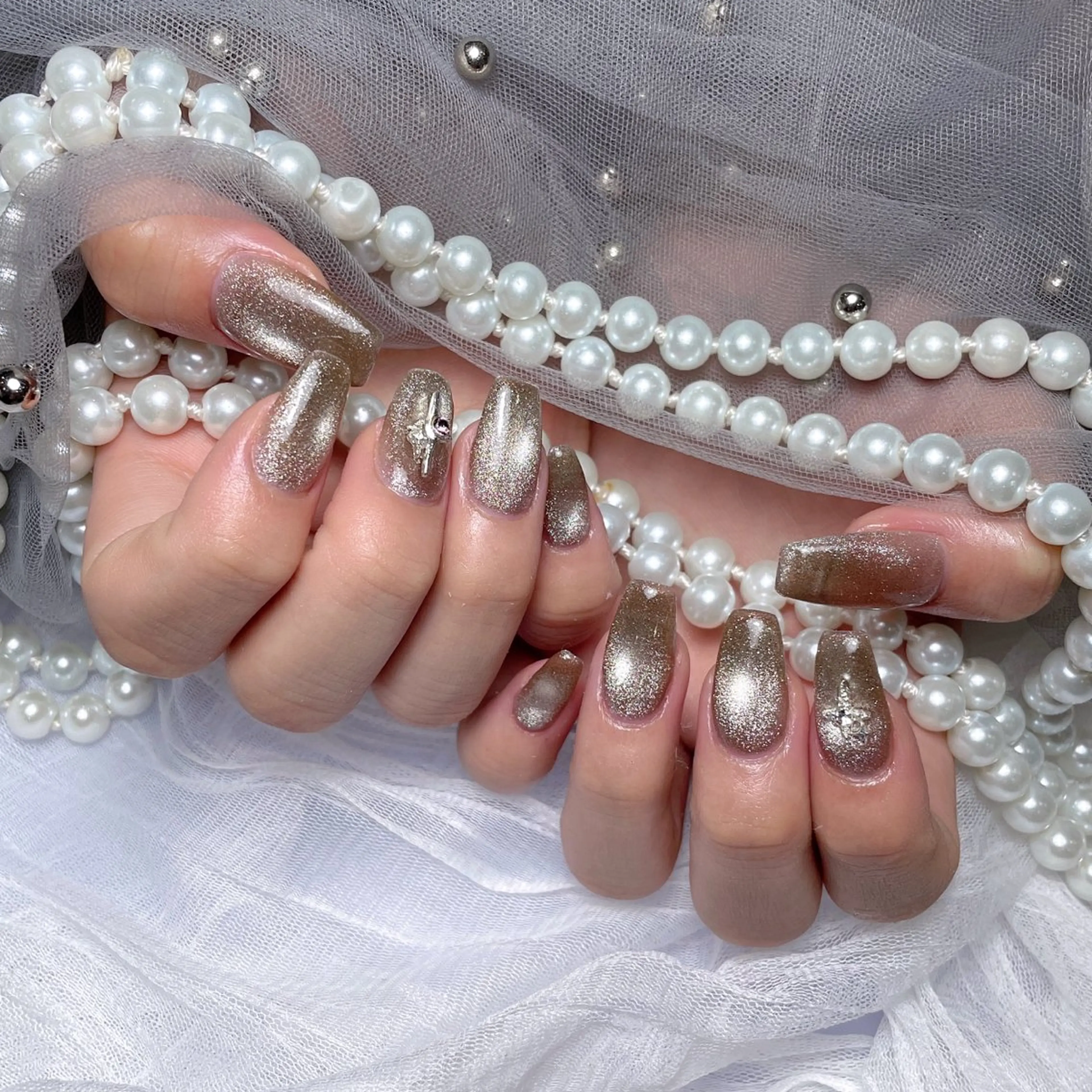 ネイル マグネットネイル マグネットワンカラー ワンカラーネイル ネイルチップ M2 beauty Hoshinaのネイルデザイン