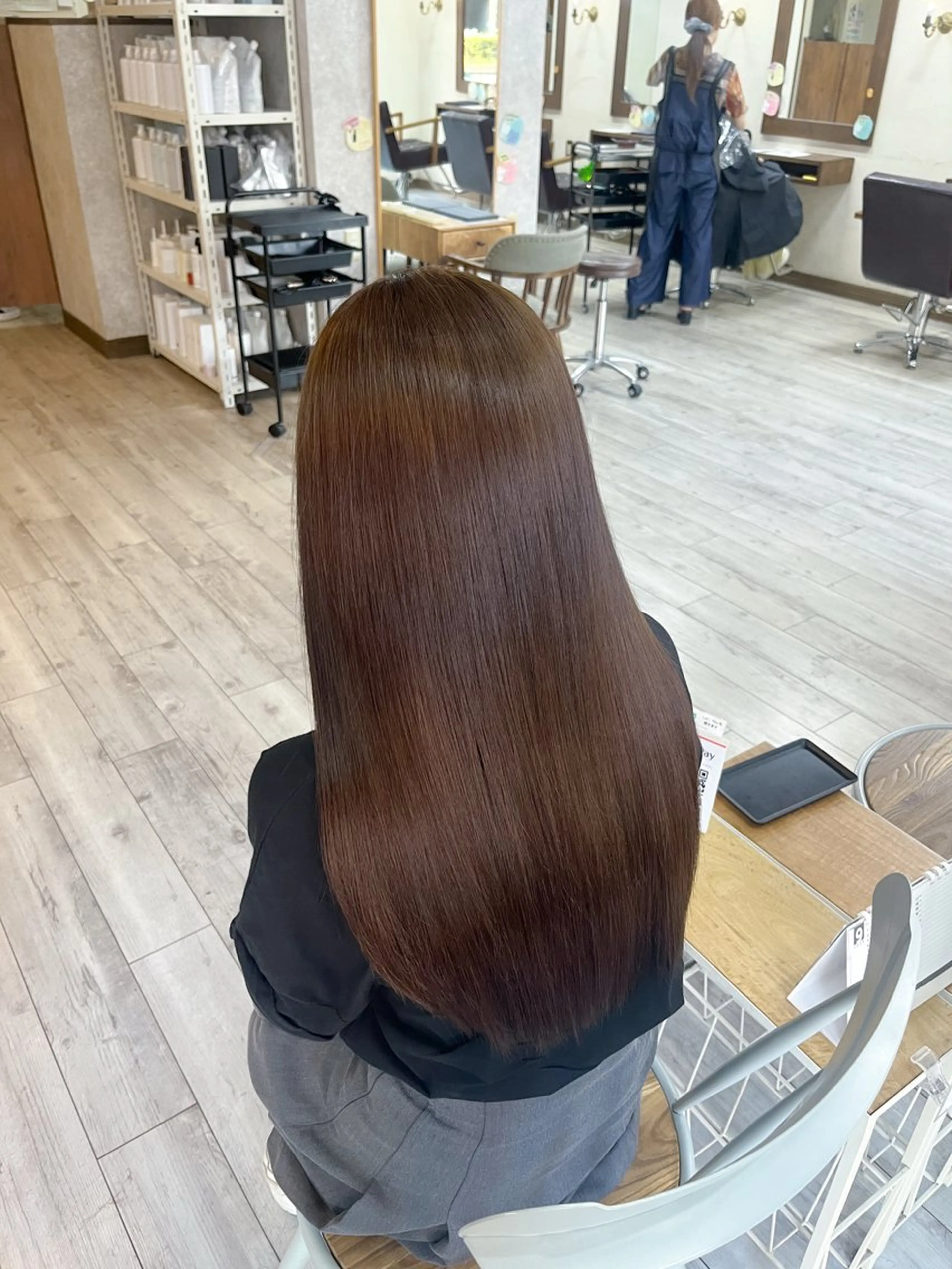 ロング カラー ブラウンカラー カット ヘアカラー トリートメント 村田梨乃/ minim hairのヘアスタイル